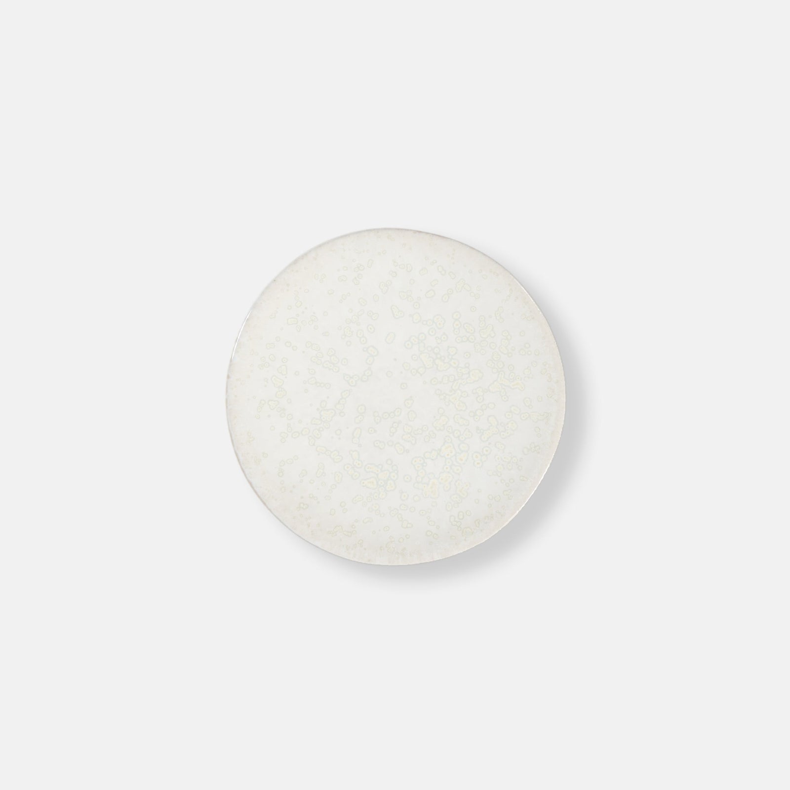 Round white cushion for chair