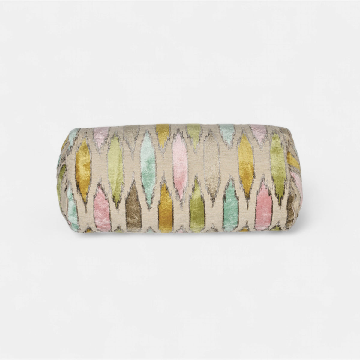 Ikat Cylinder cushion multicolours