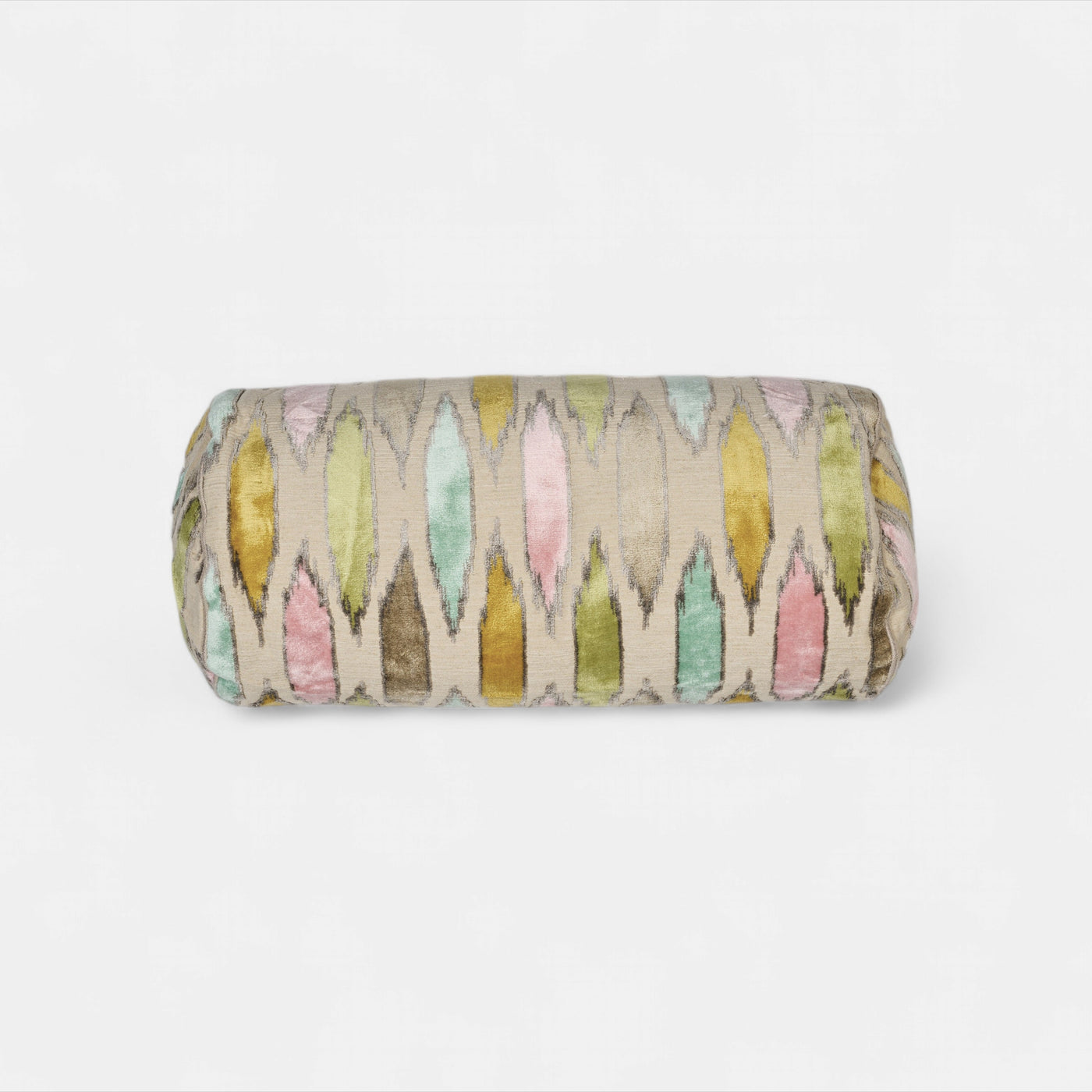 Ikat Cylinder cushion multicolours