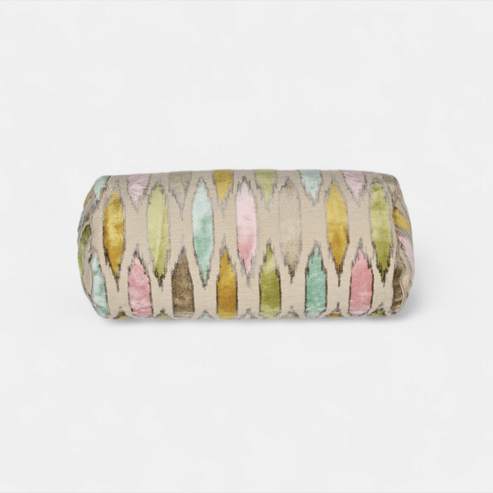 Ikat Cylinder cushion multicolours