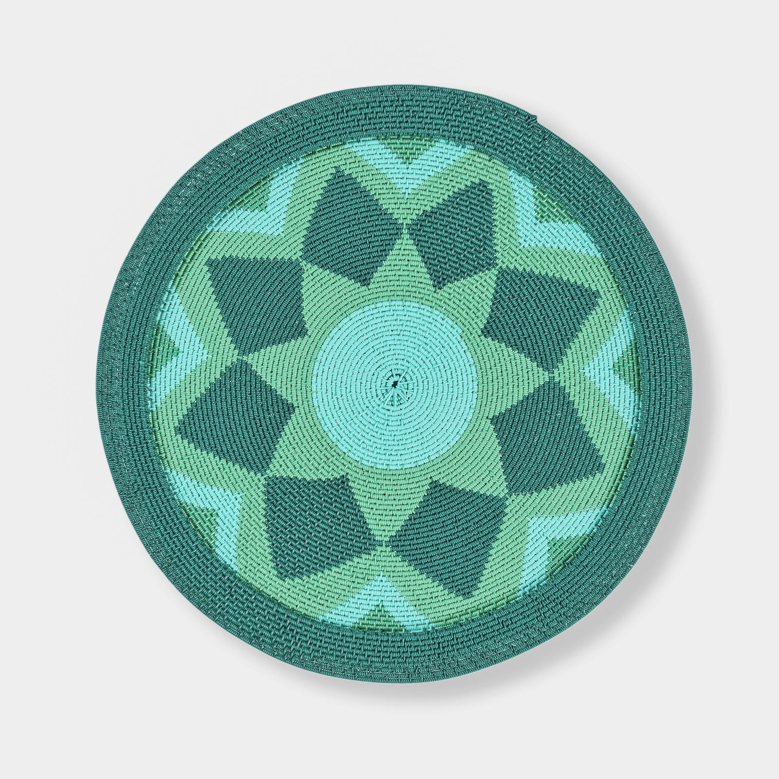 African Placemat Dark Green