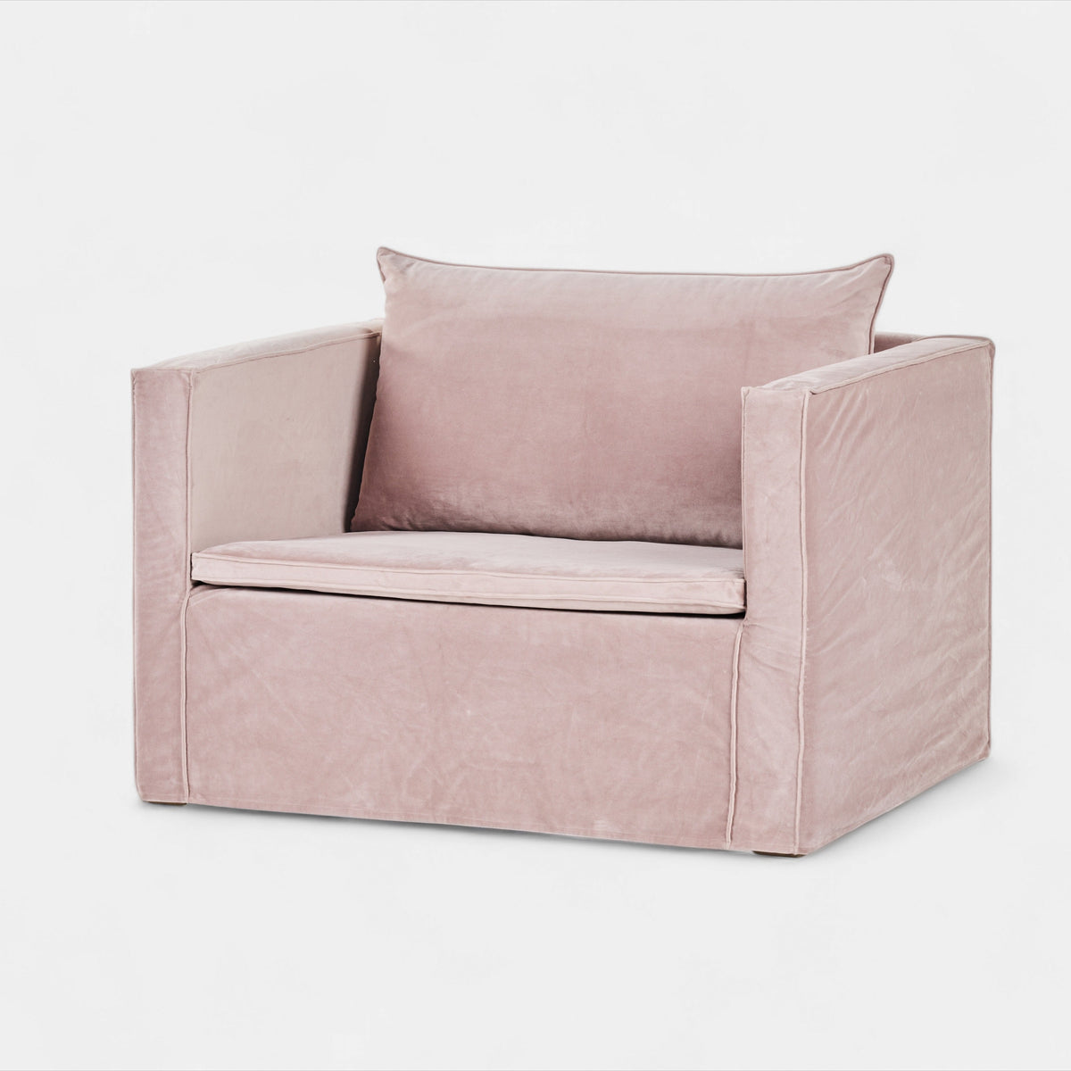 Pink Velvet Armchair