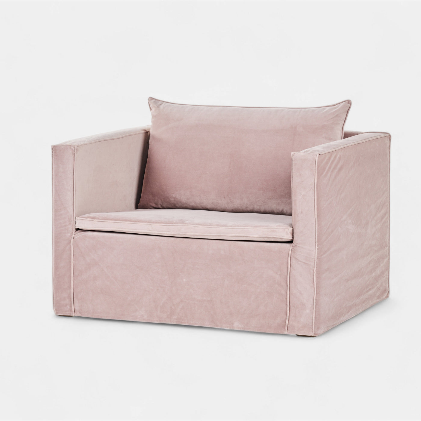 Pink Velvet Armchair