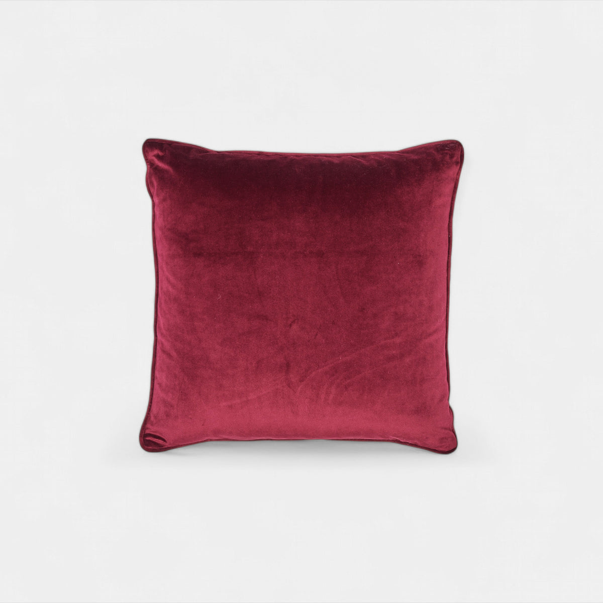 Red velvet cushion