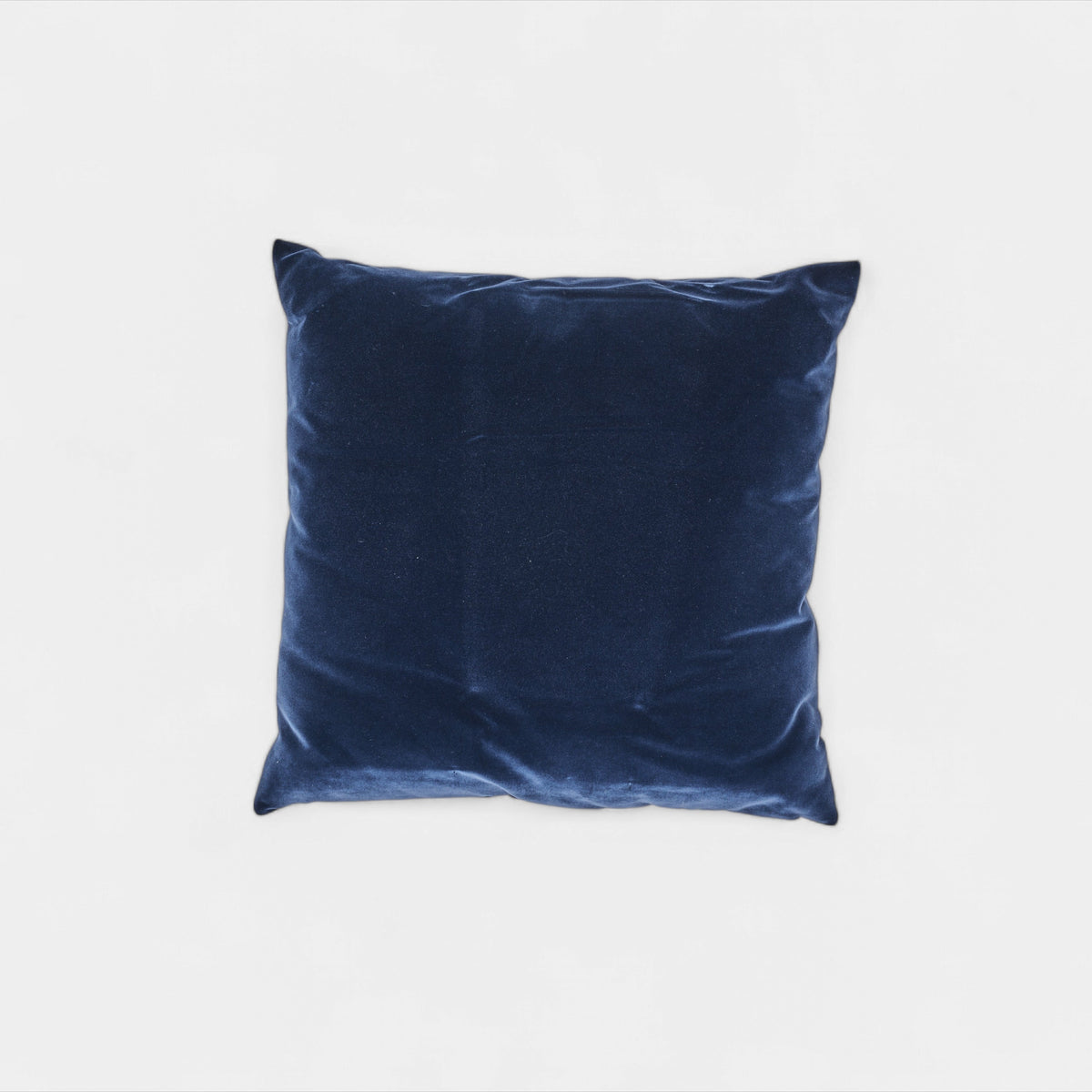 Midnight blue velvet cushion
