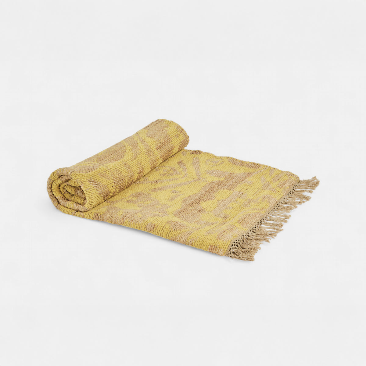 Yellow Fringe Rug
