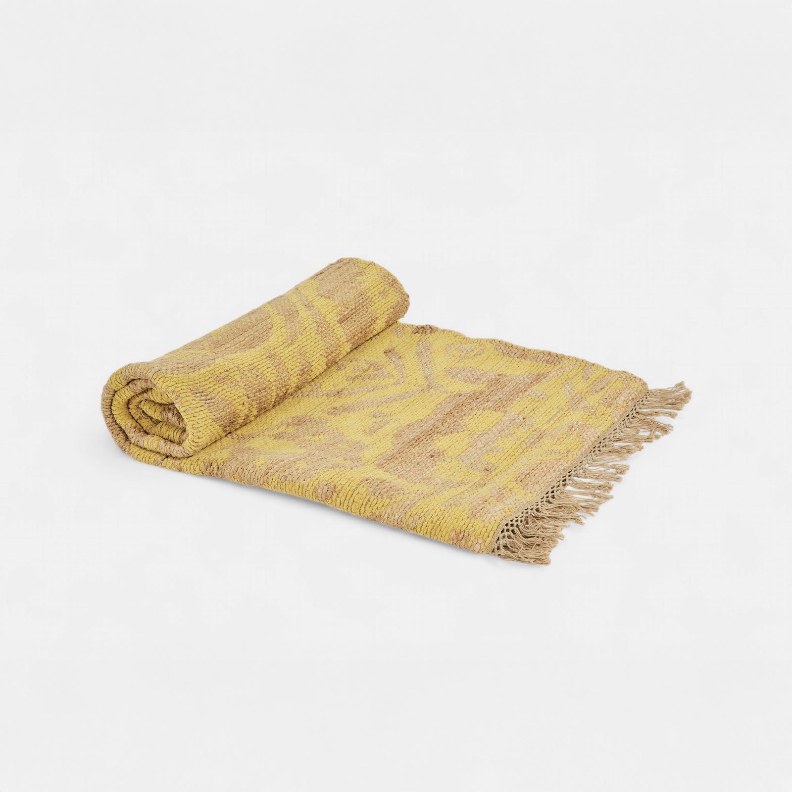 Yellow Fringe Rug