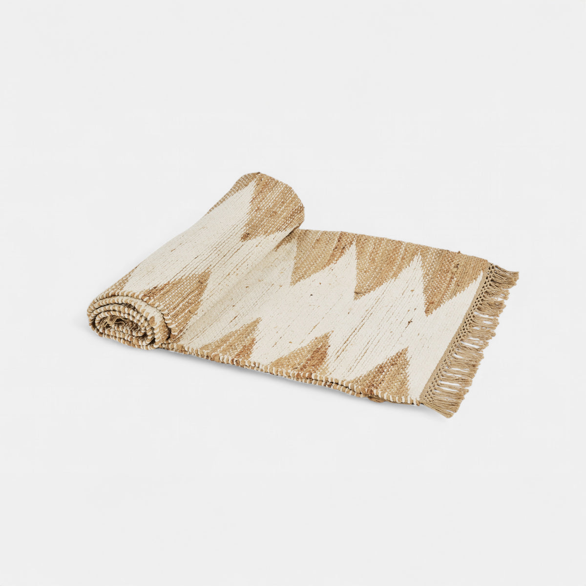 White rhombus rug