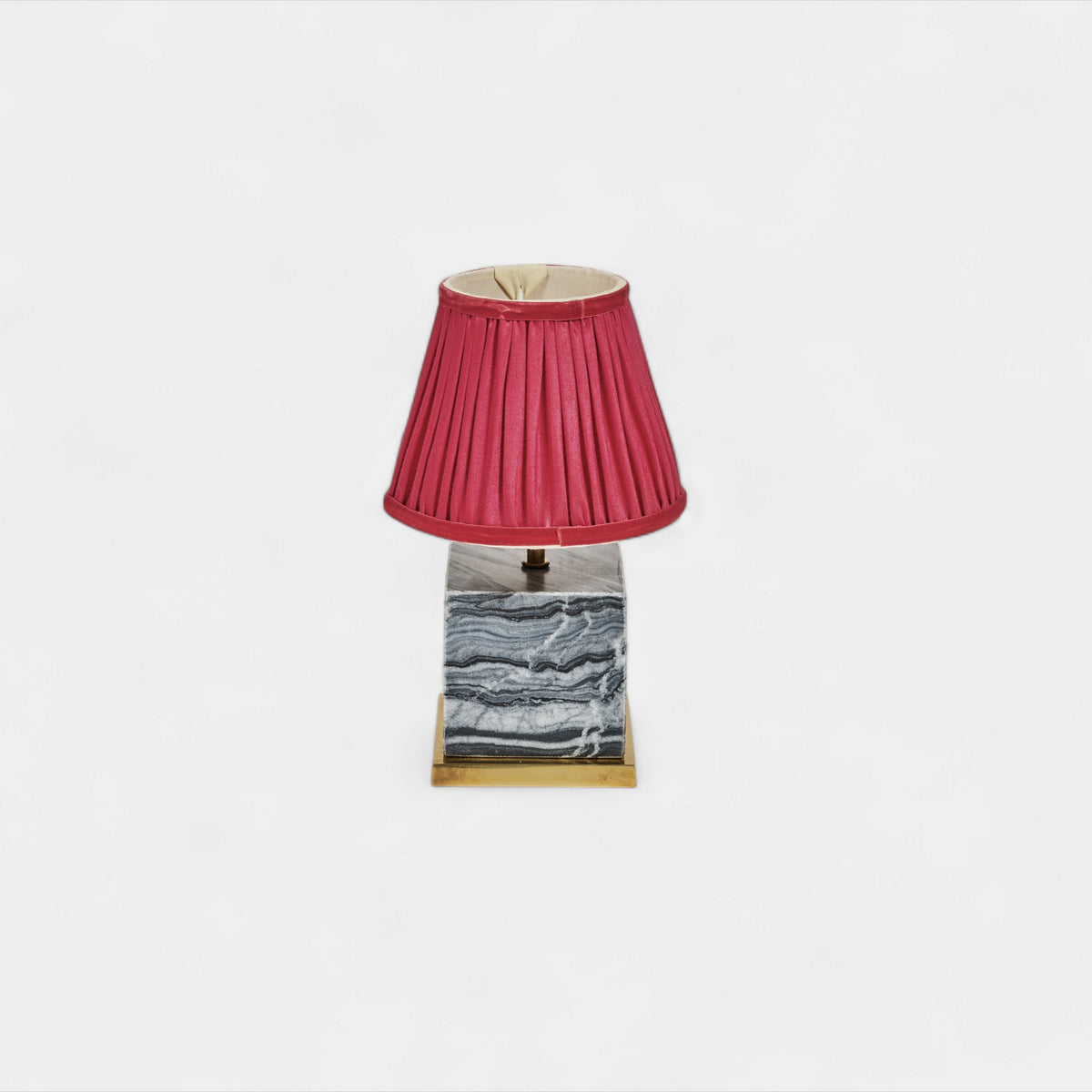 Black Marble Table Lamp Squared Base