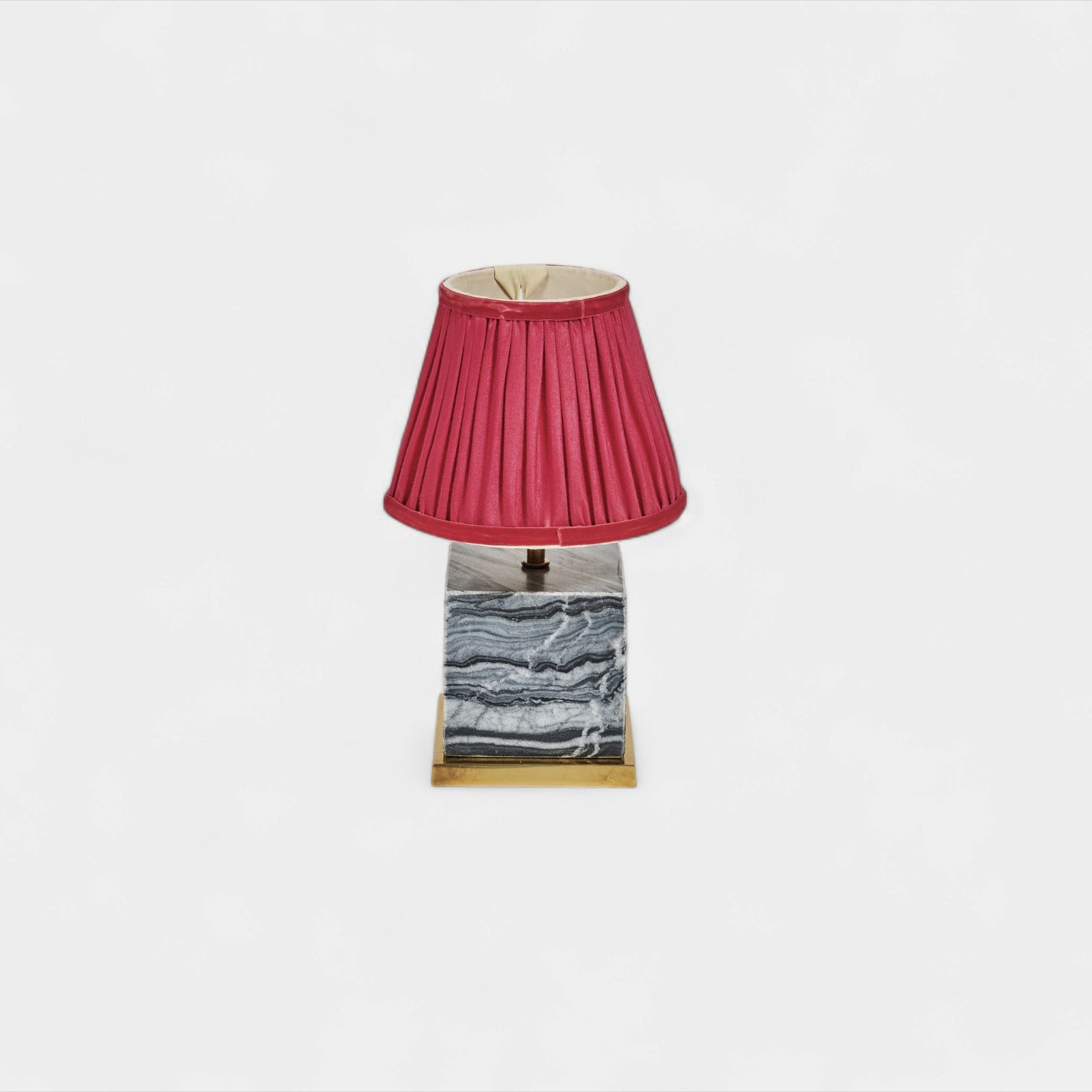 Black Marble Table Lamp Squared Base