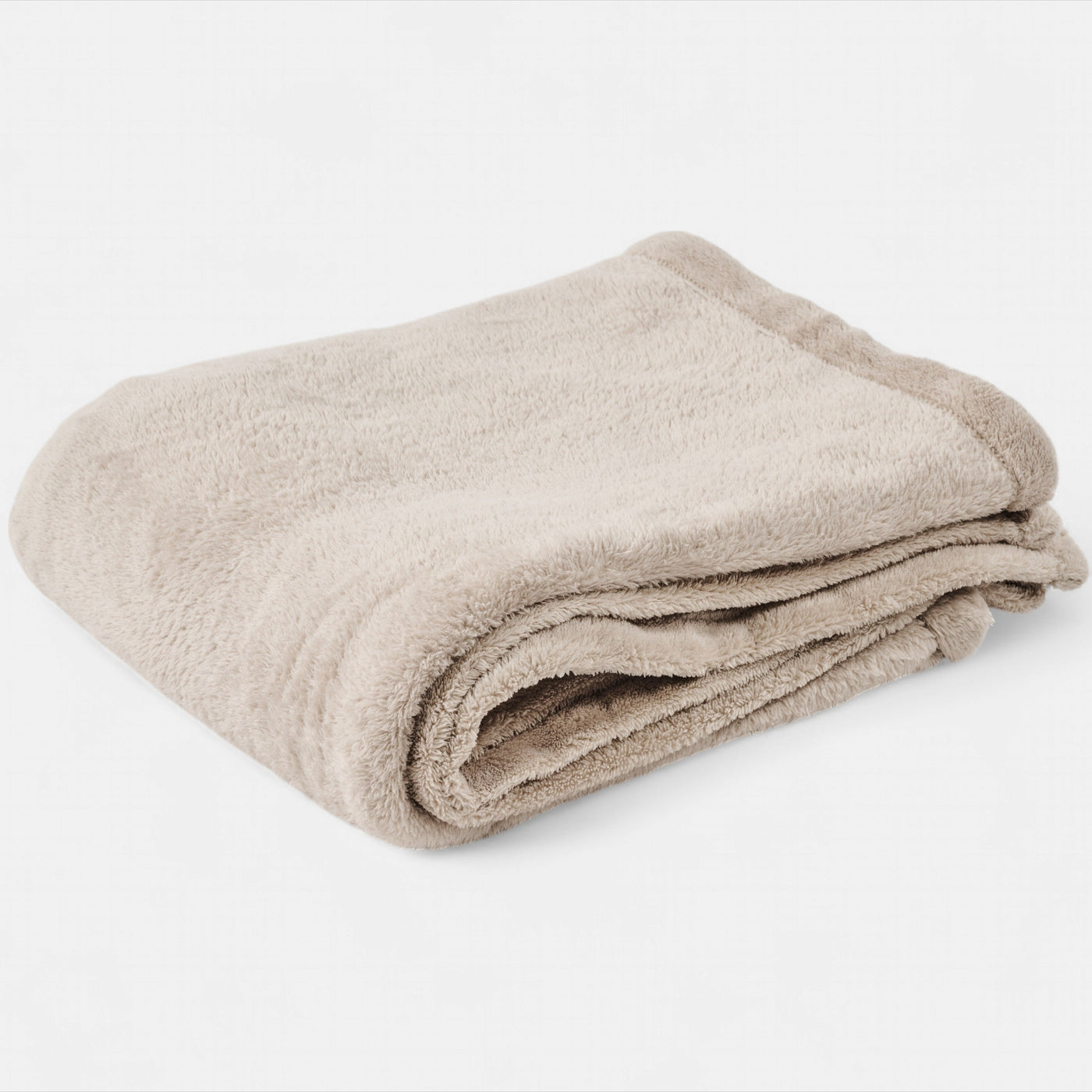 Plush throw blanket - Beige