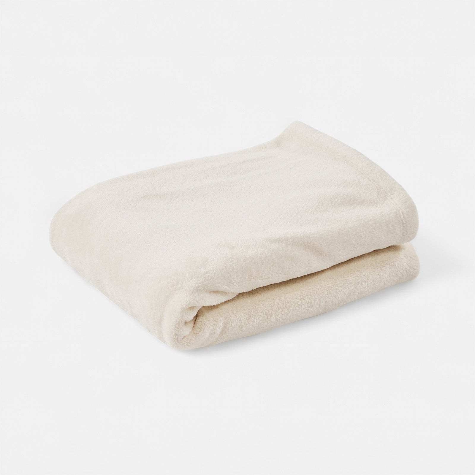 Plush throw blanket - White