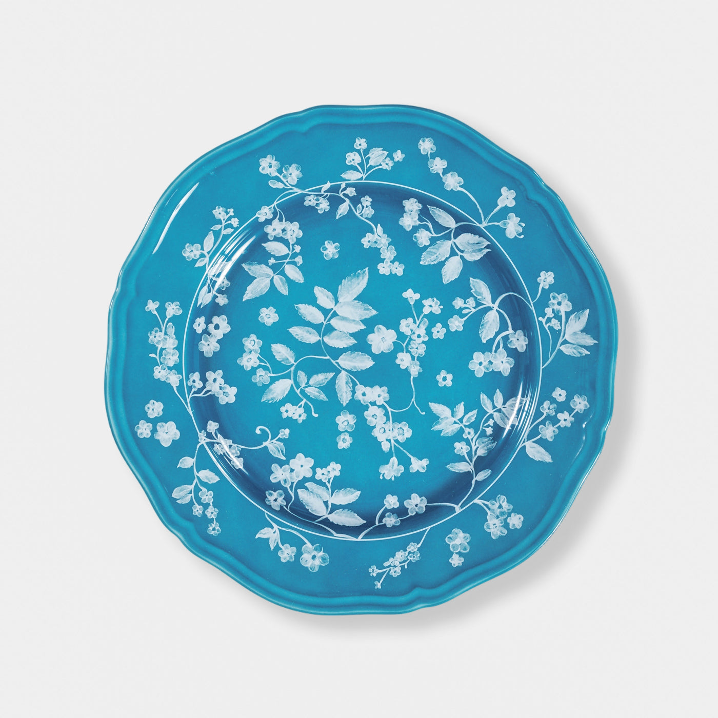 Floral Dinner Plate Petrol