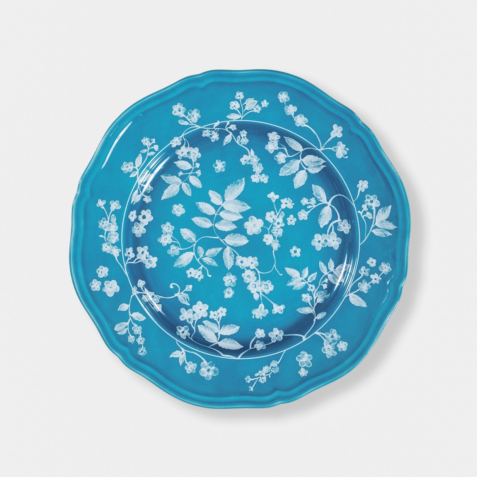 Floral Dinner Plate Petrol