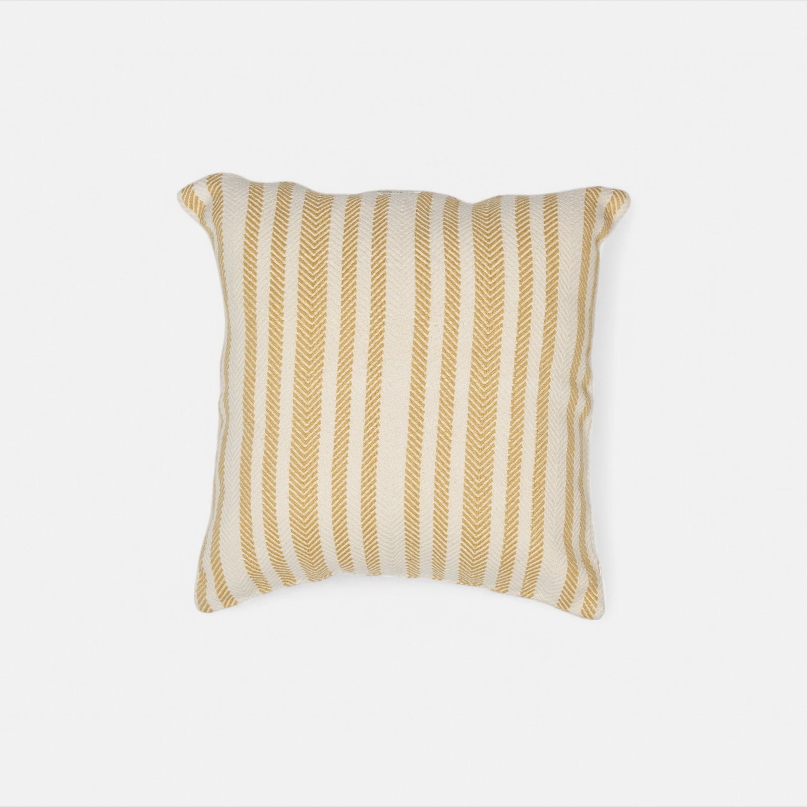 Striped Yellow/white Cushion