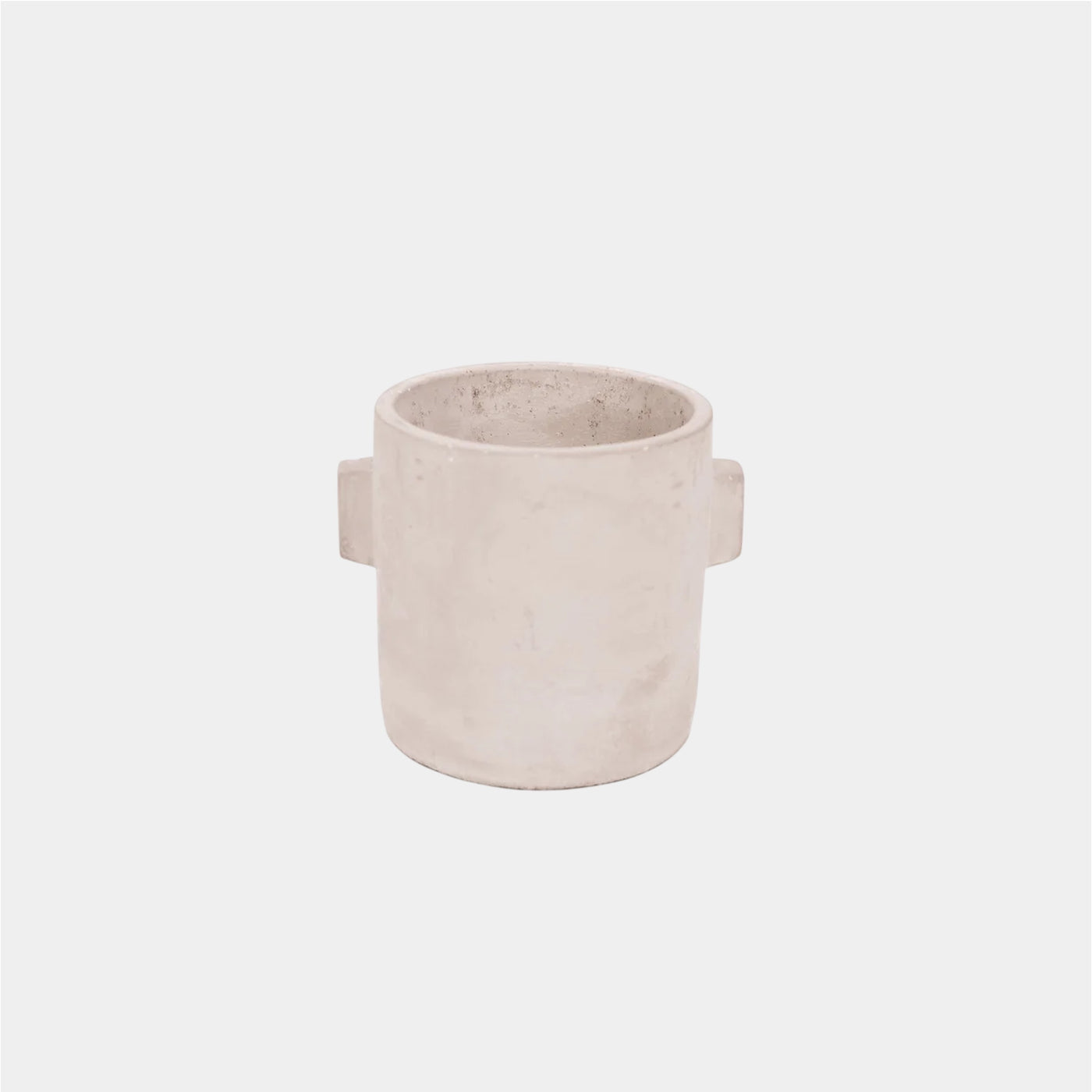 Light Gray terracotta vase w/ handles