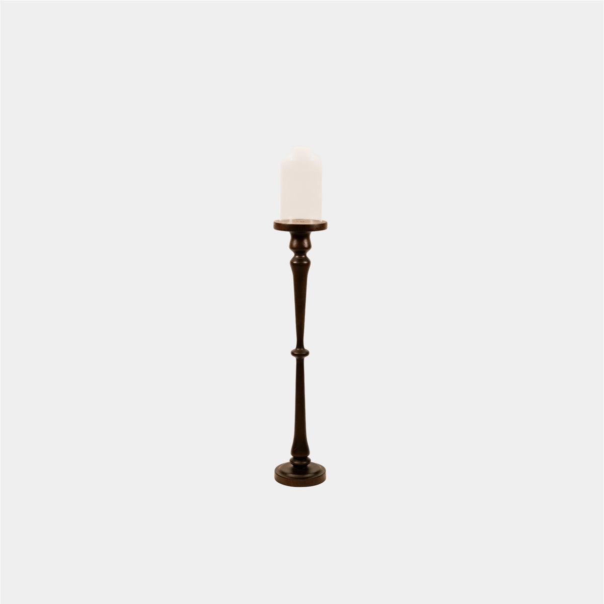 Tall Wood Lamp w Shade