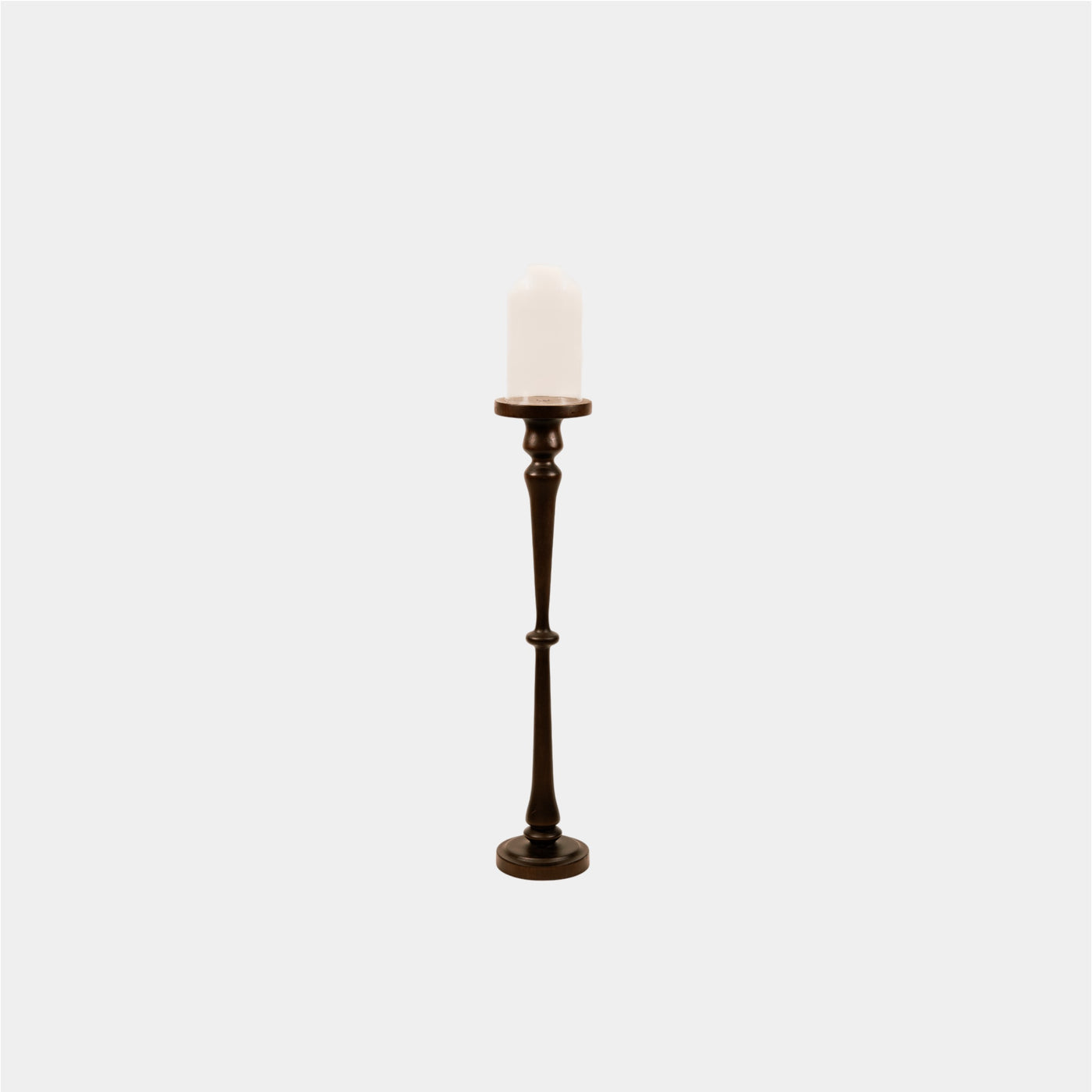 Tall Wood Lamp w Shade