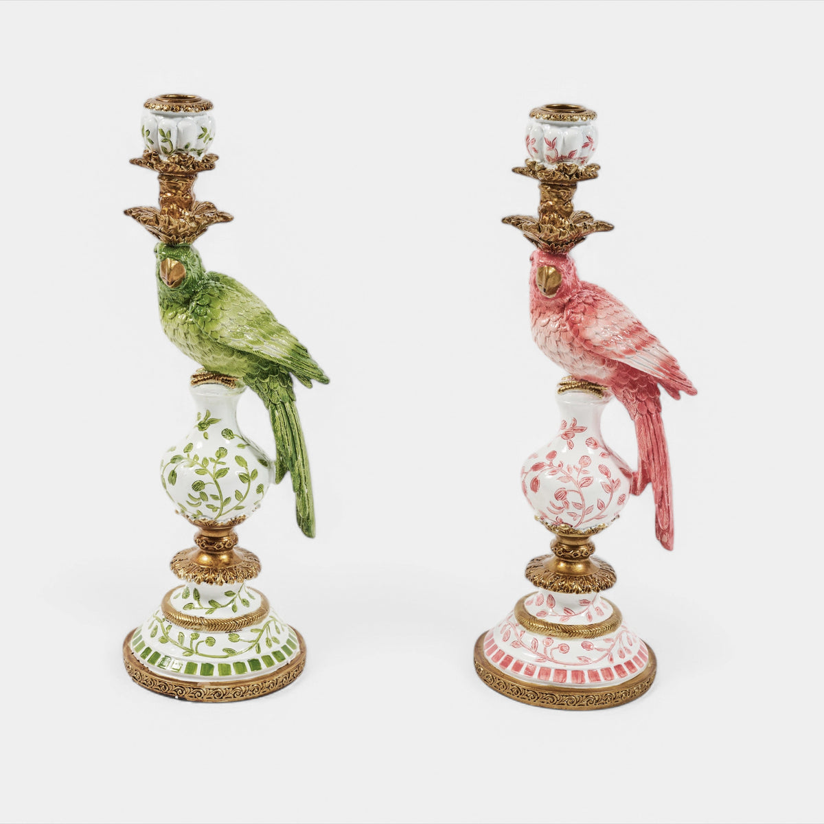 Parrots Candle Holder