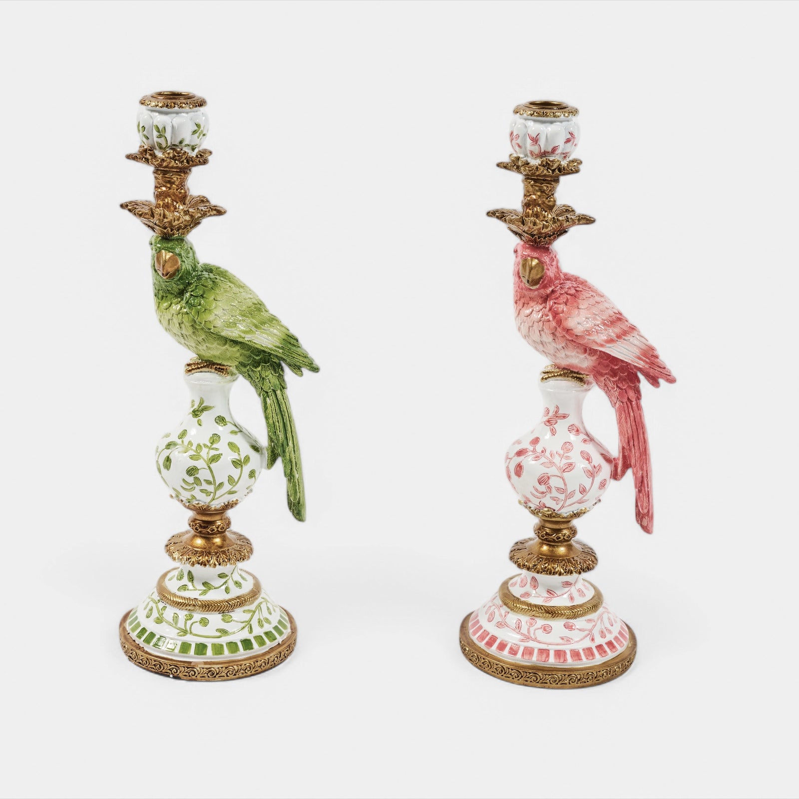 Parrots Candle Holder