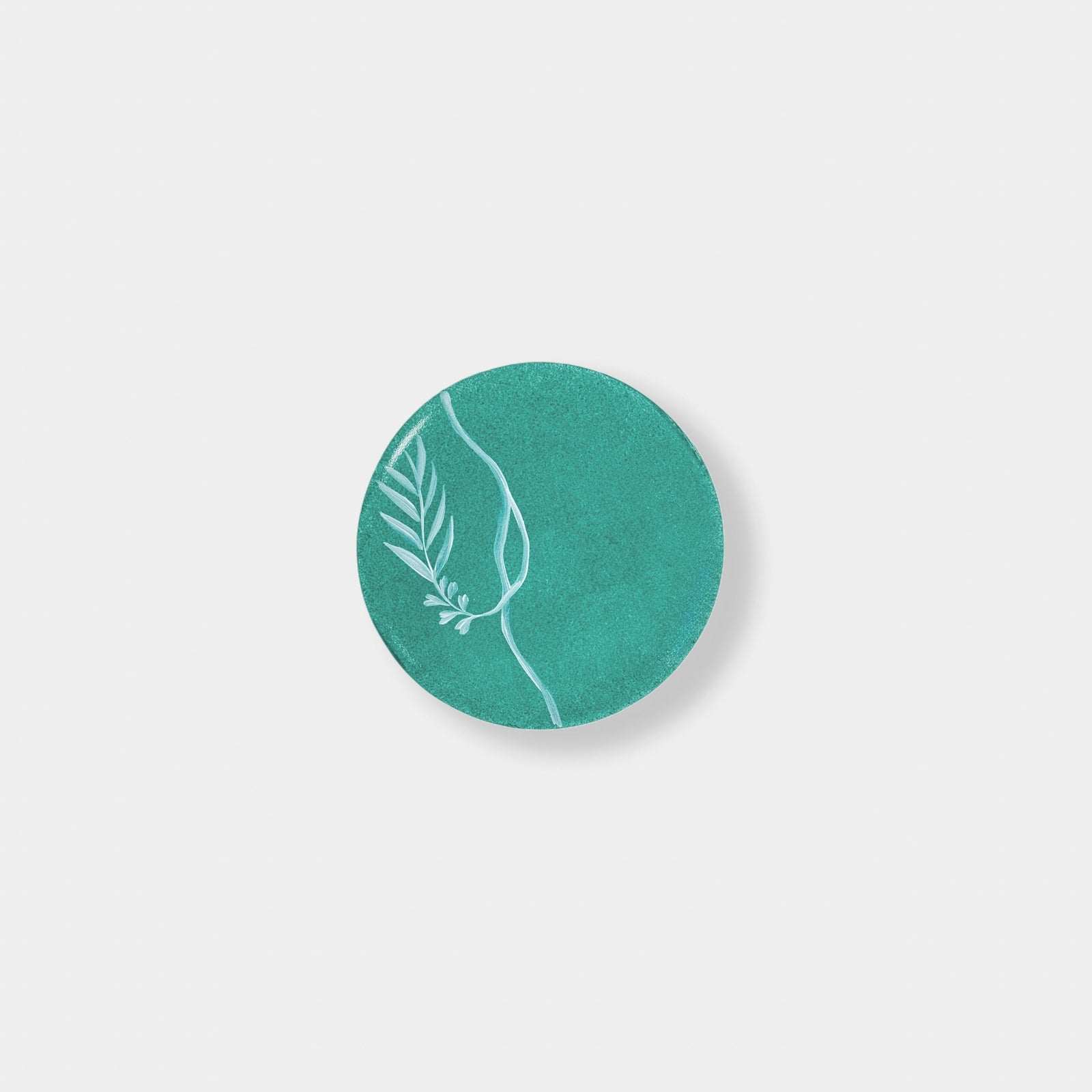 Wheat Floral Bread Plate - Turquoise