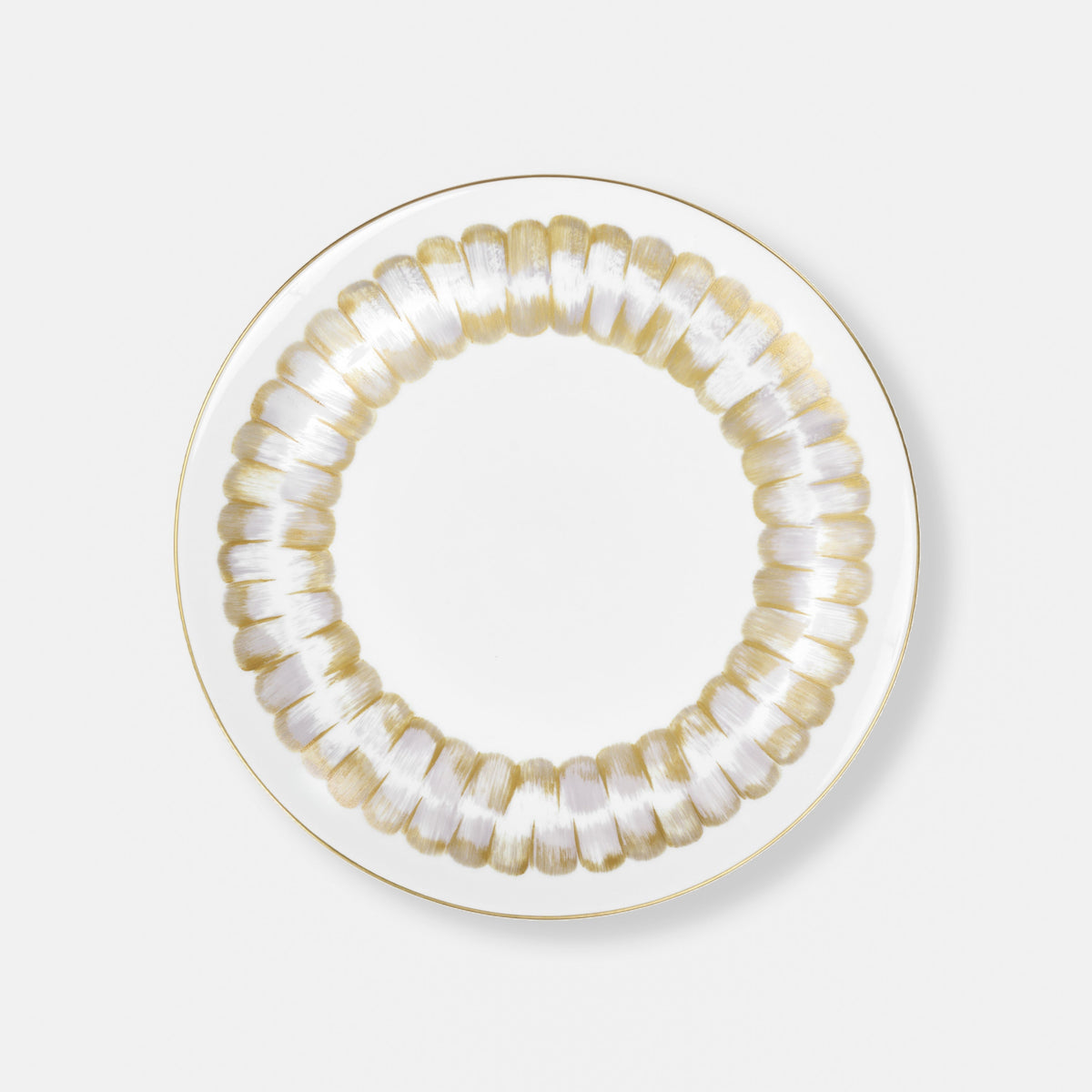 Ombre Dinner Plate - Blue and beige