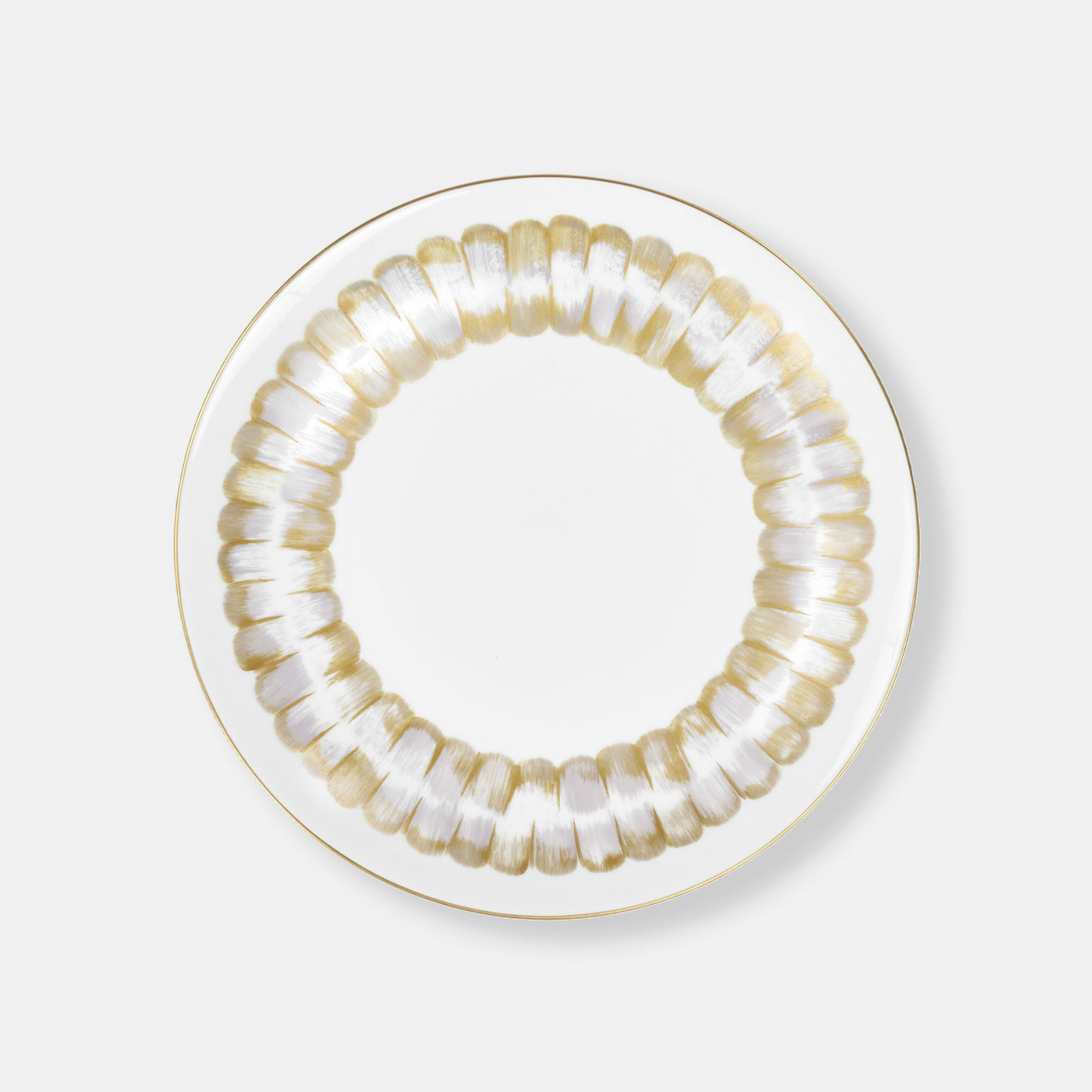Ombre Dinner Plate - Blue and beige
