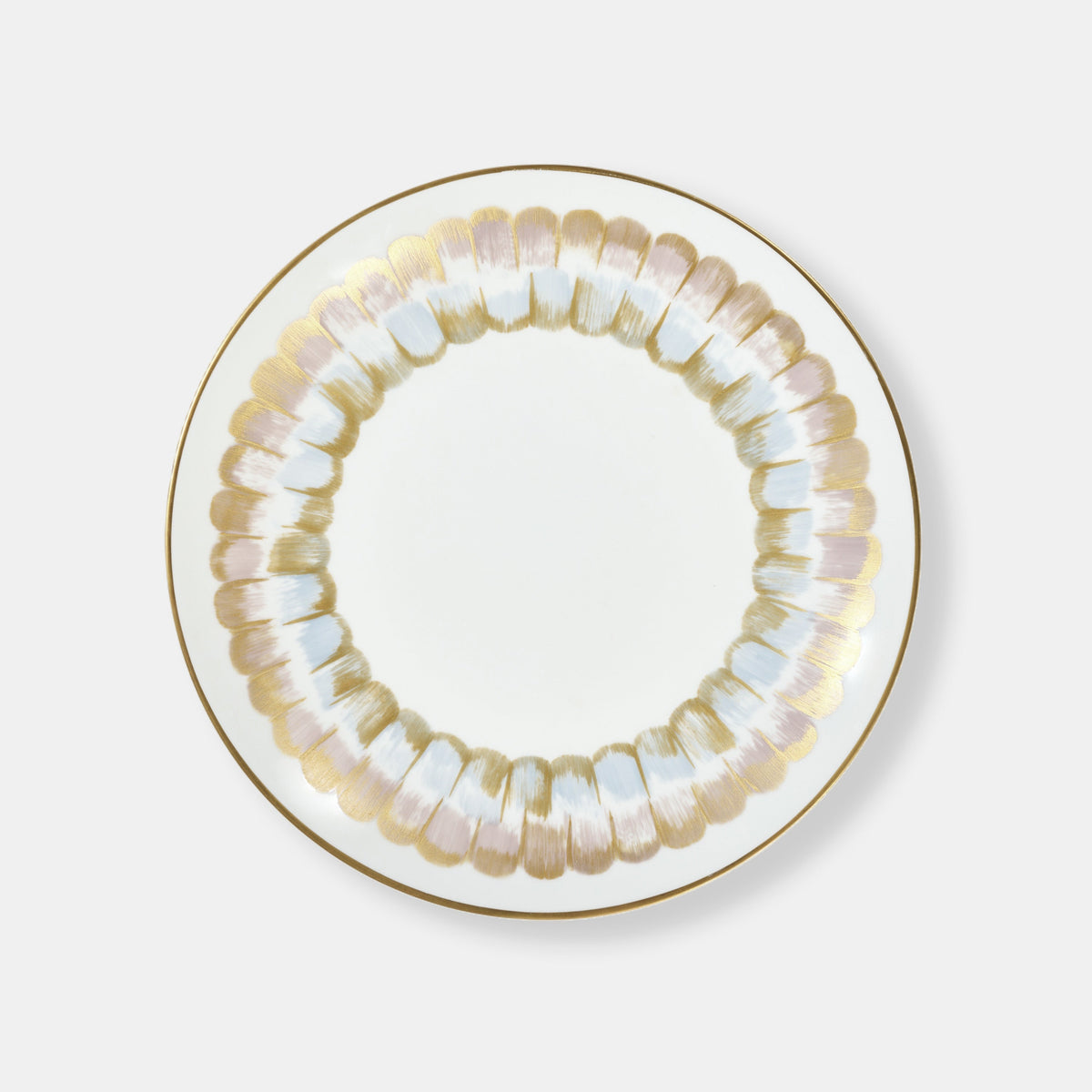 Ombre Dinner Plate - Beige and Blue