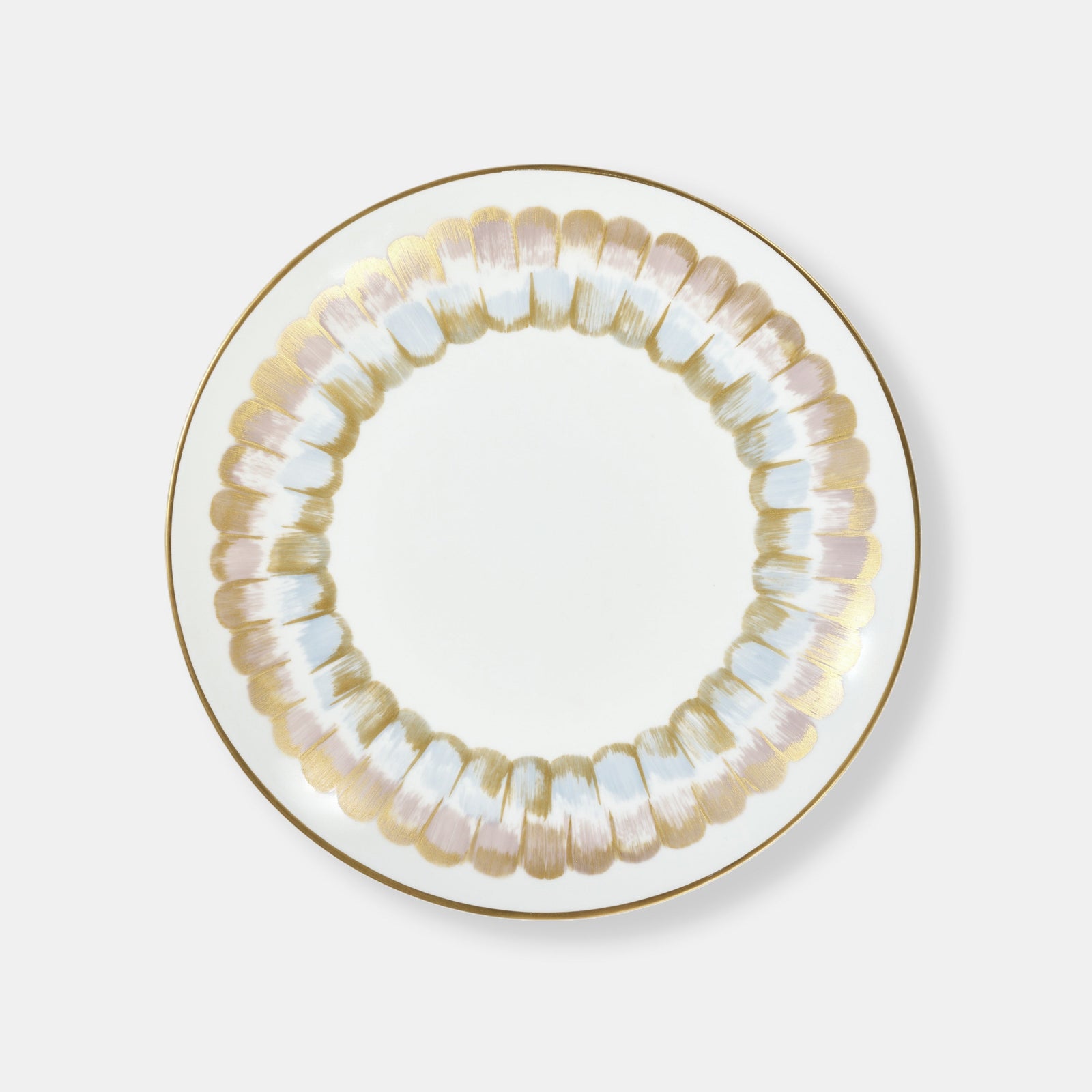 Ombre Dinner Plate - Beige and Blue