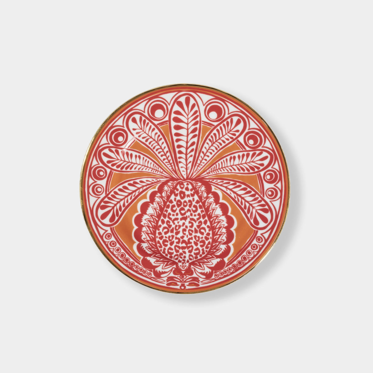 Orange Big Pineapple - Dessert Plate