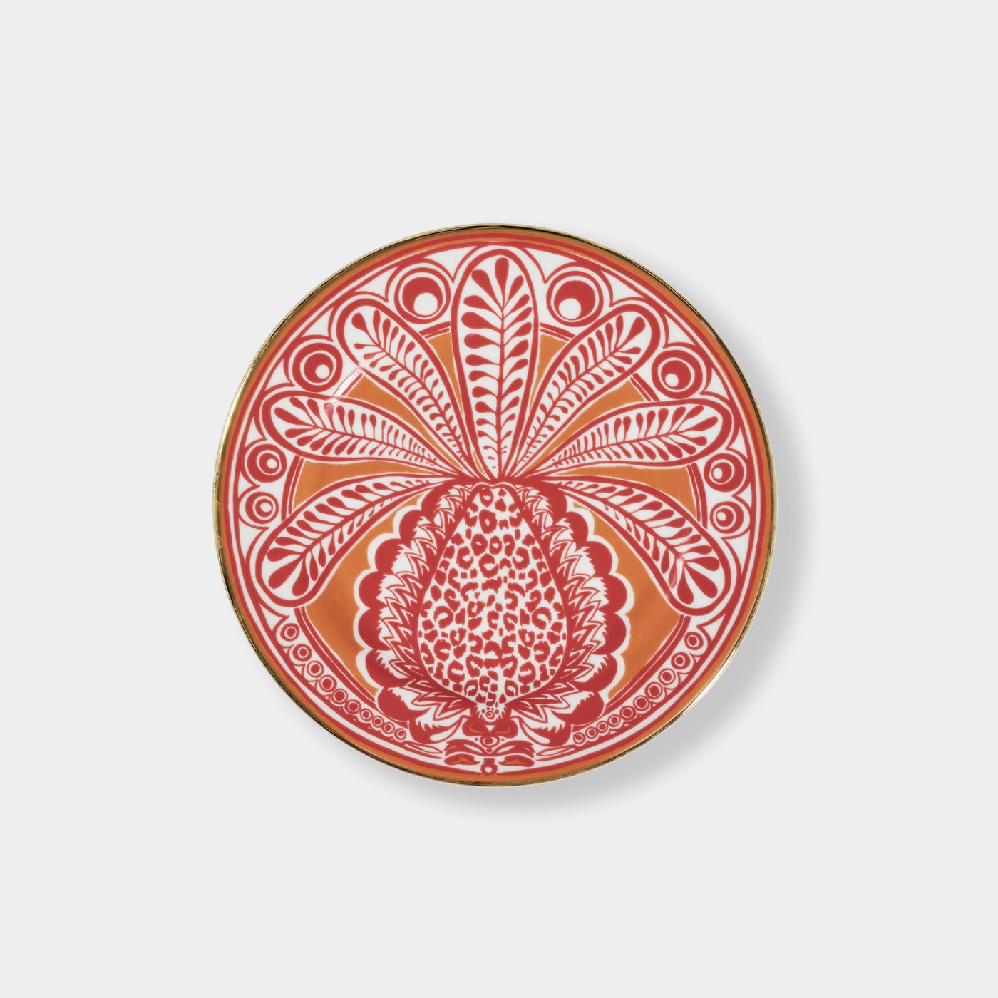 Orange Big Pineapple - Dessert Plate