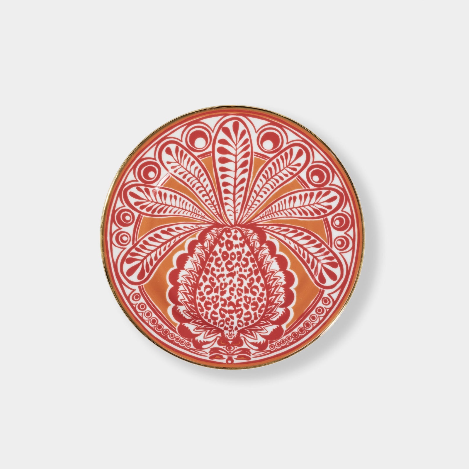 Orange Big Pineapple - Dessert Plate