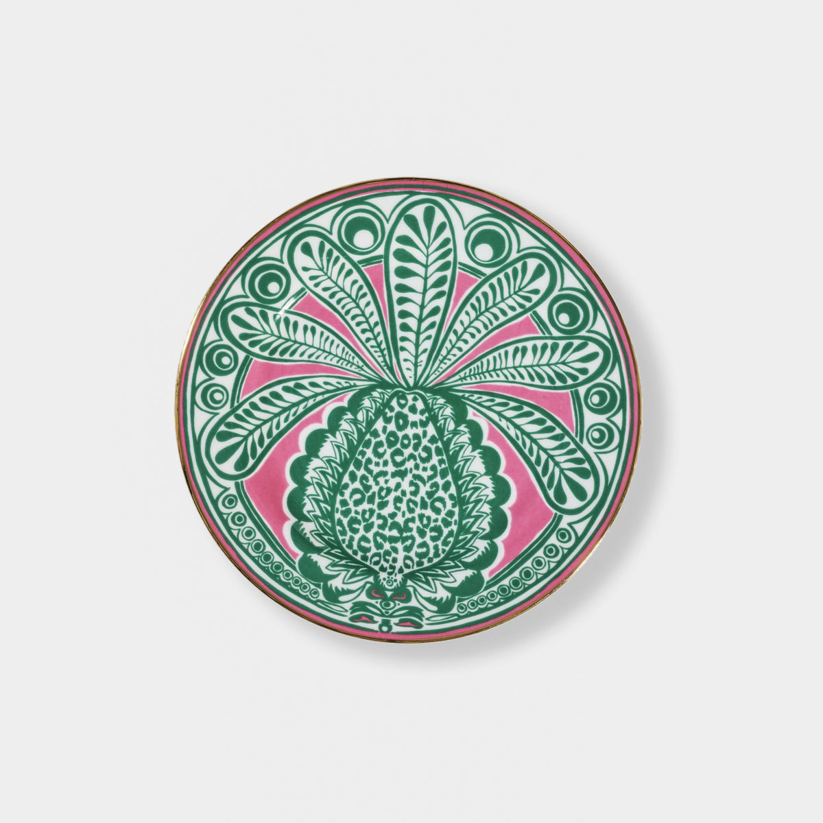 Fuchsia Big Pineapple - Dessert Plate