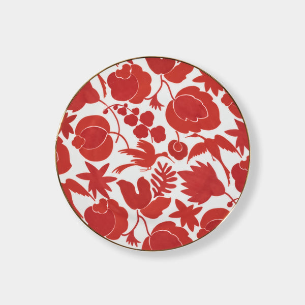 Red Wildbird - Dessert Plate