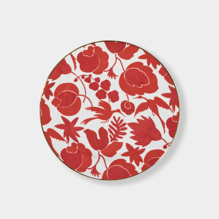 Red Wildbird - Dessert Plate
