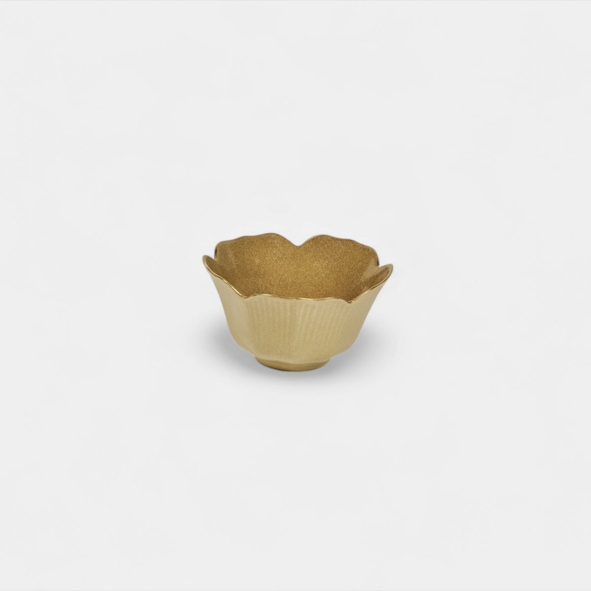 Flower Bud Bowl - Mustard/Gold