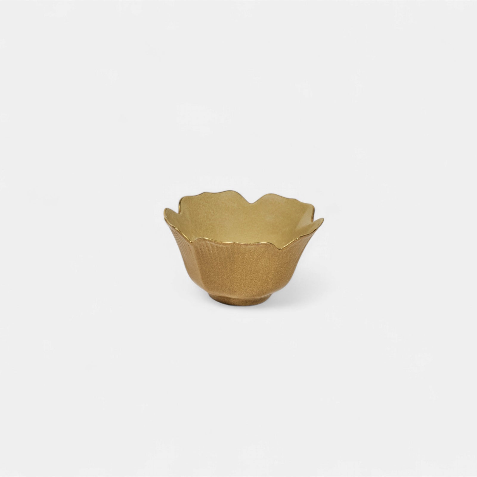Flower Bud Bowl - Gold/Mustard