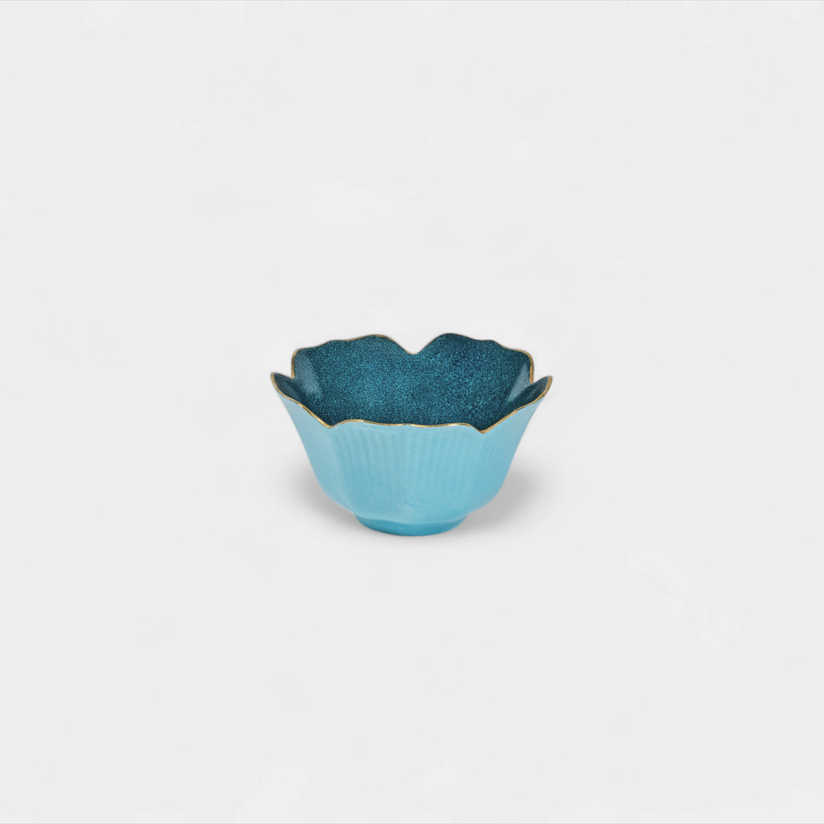 Flower Bud Bowl - Dark/Light Blue