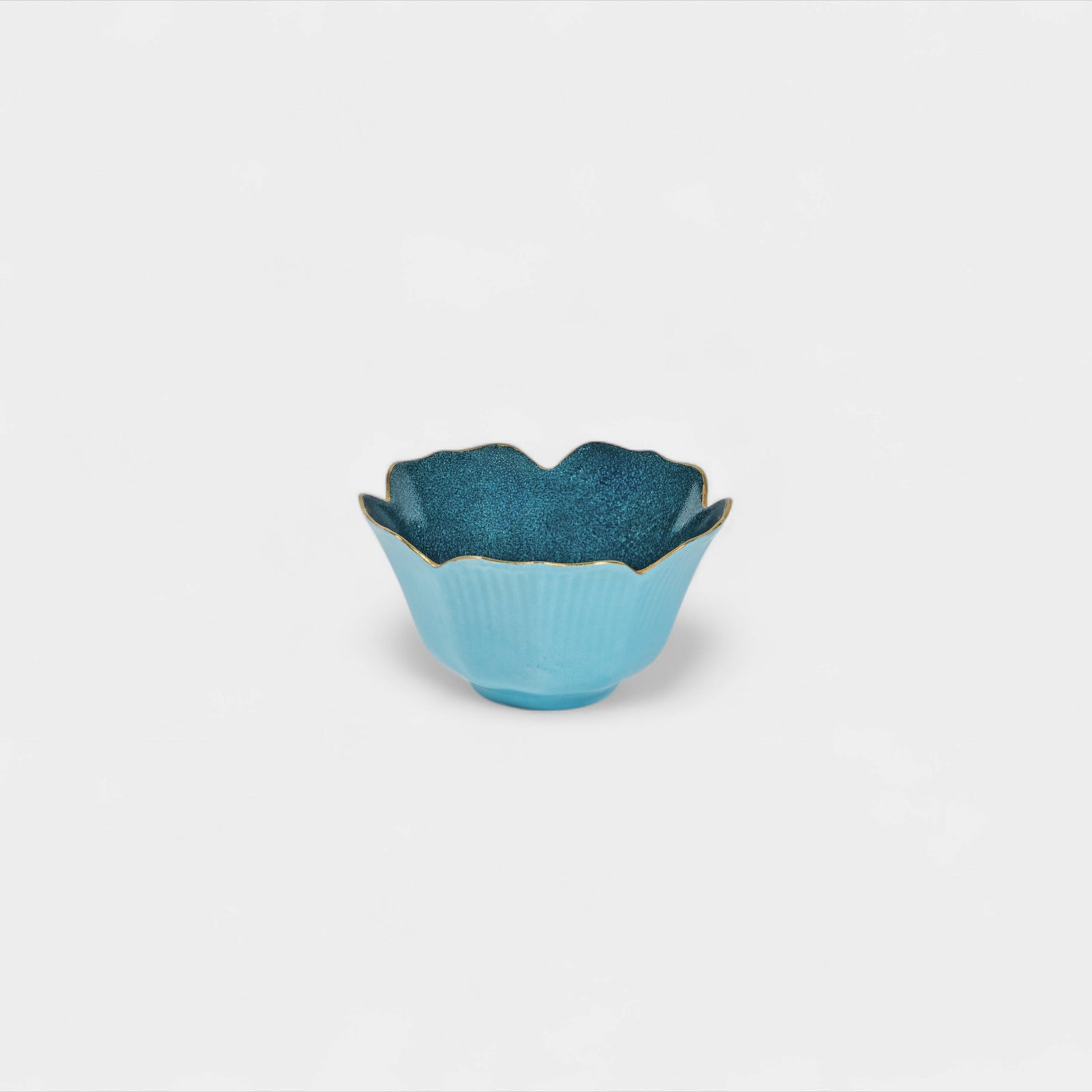 Flower Bud Bowl - Dark/Light Blue