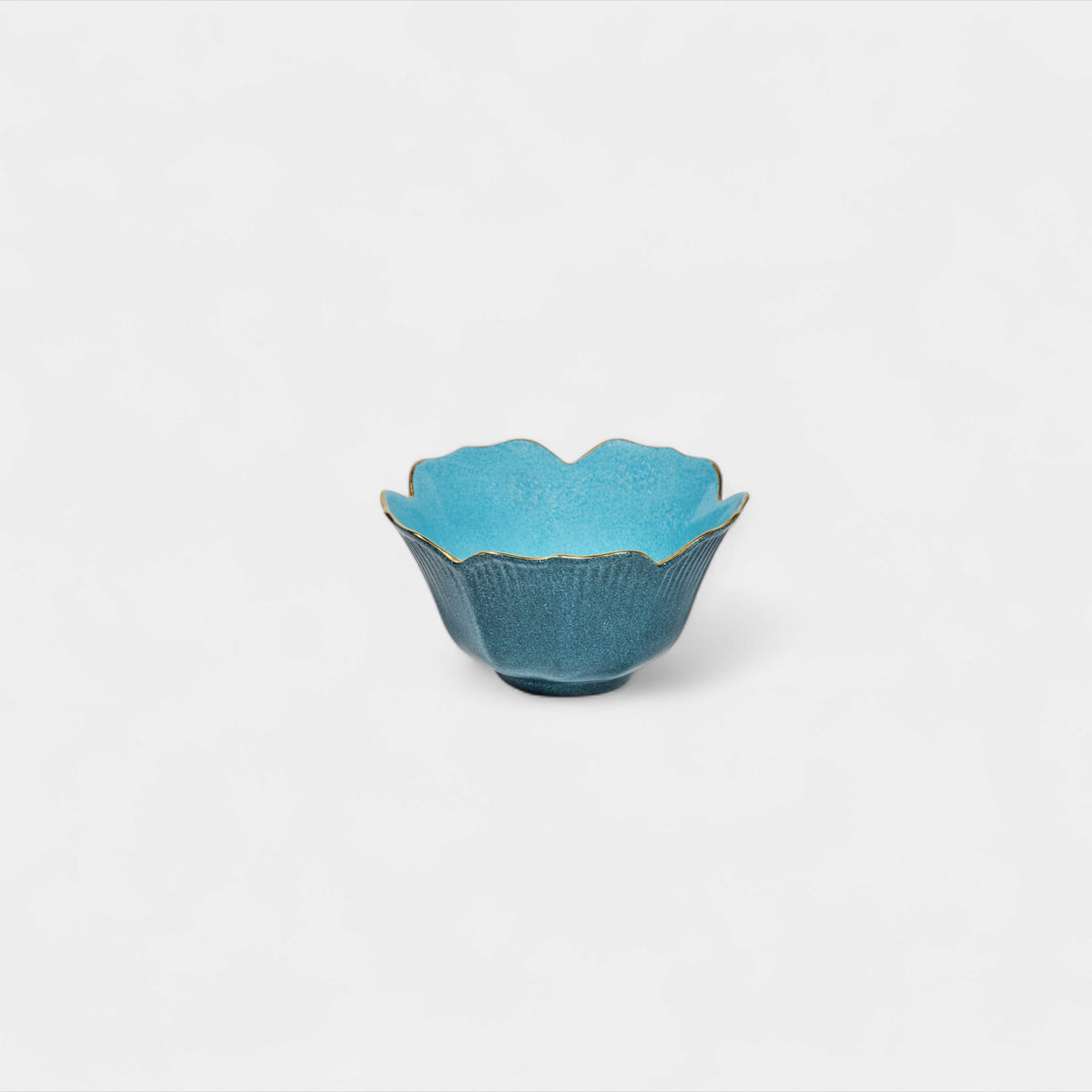 Flower Bud Bowl - Light/Dark Blue
