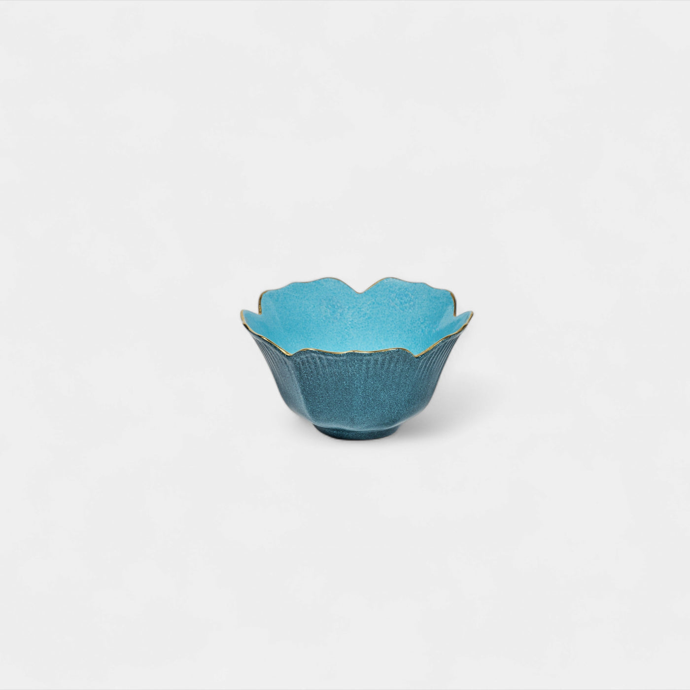 Flower Bud Bowl - Light/Dark Blue