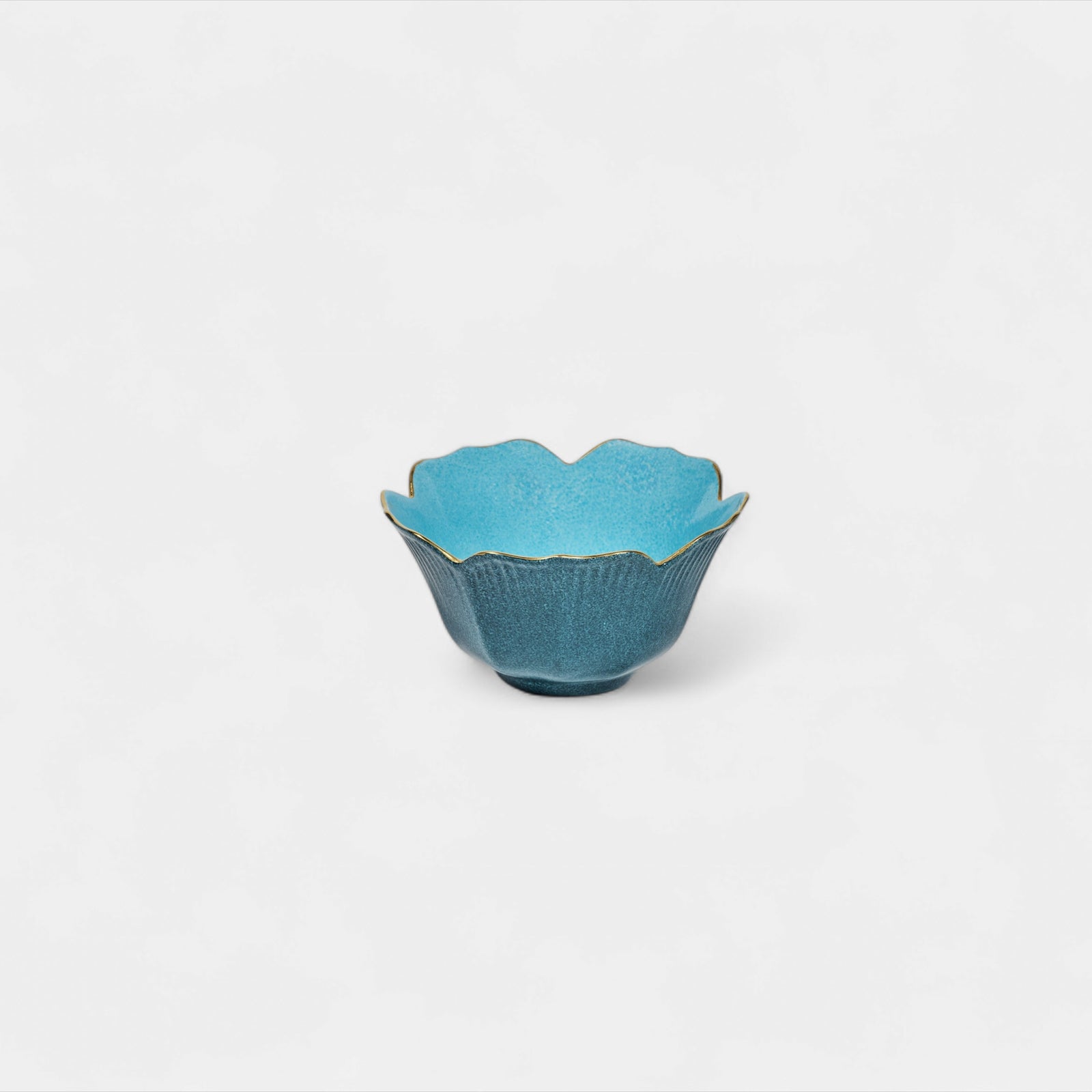 Flower Bud Bowl - Light/Dark Blue