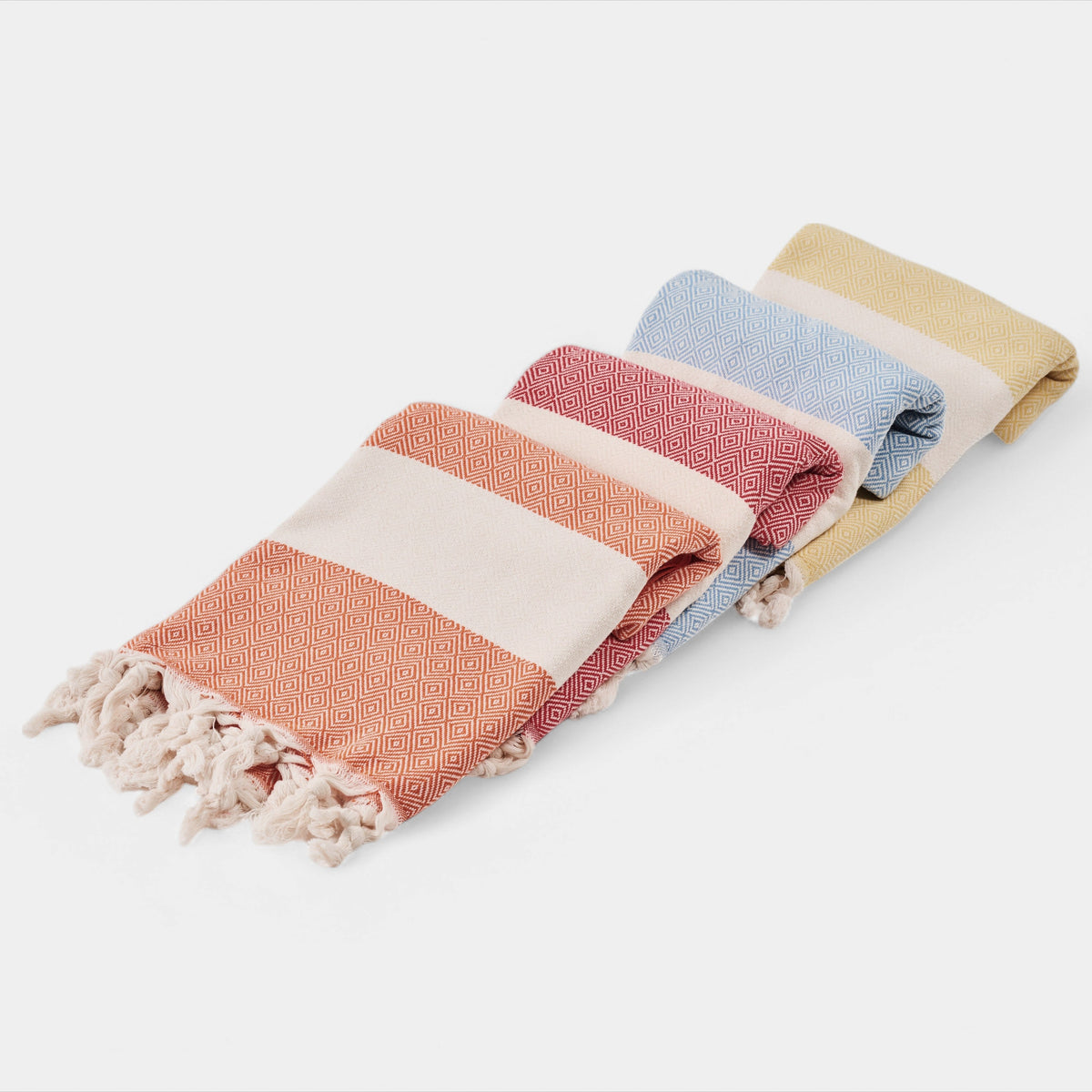 Diamond Turkish Towel w/tassel