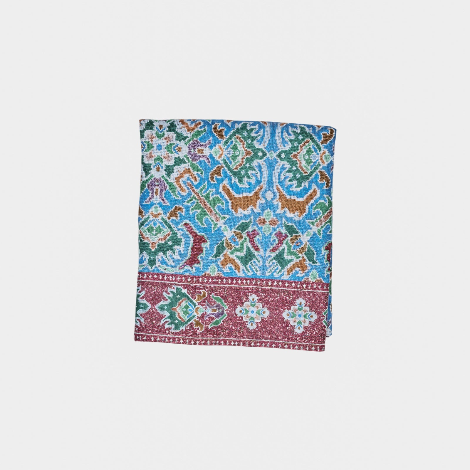 Maroccan Tablecloth - Multicolor/Light Blue