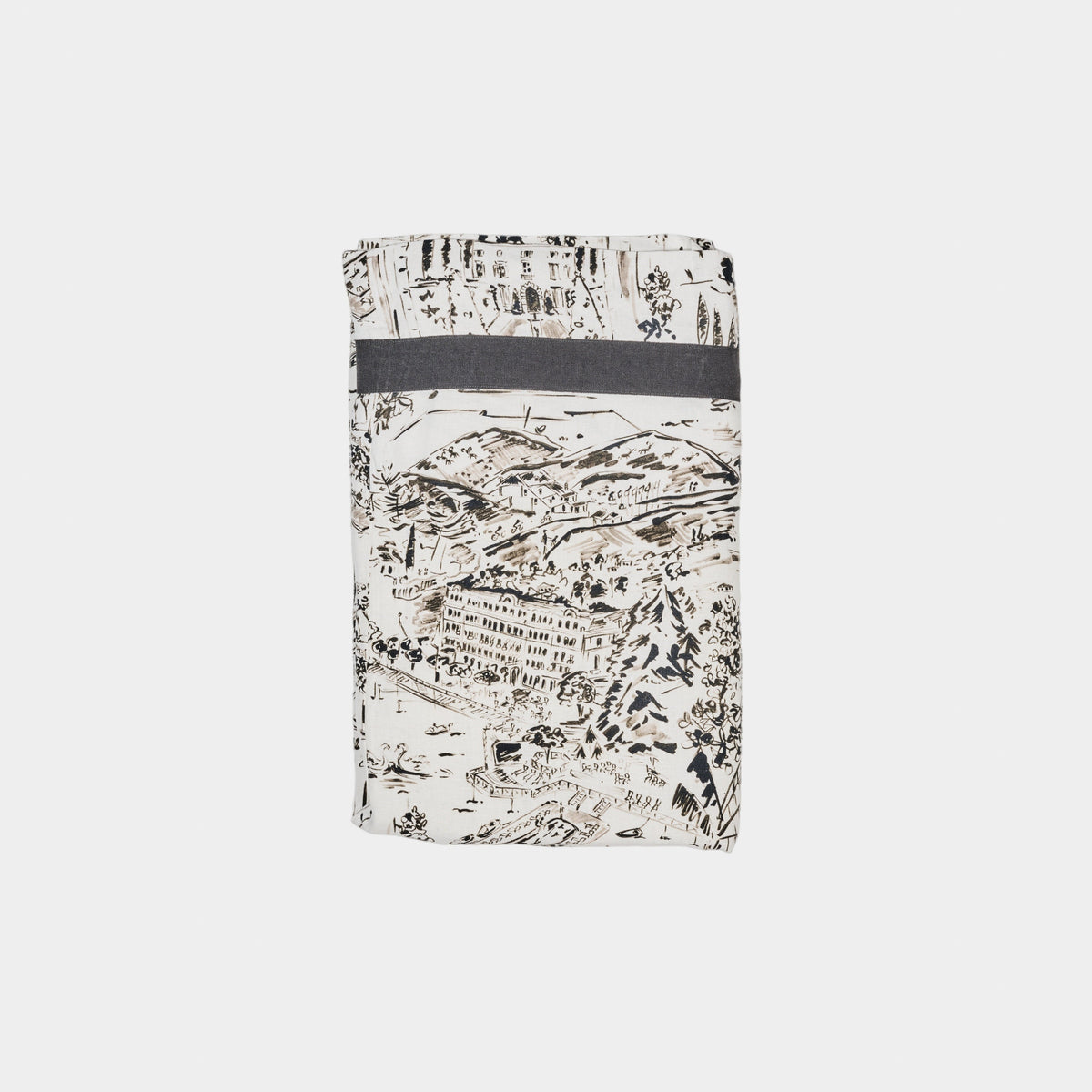 Black Como Tablecloth