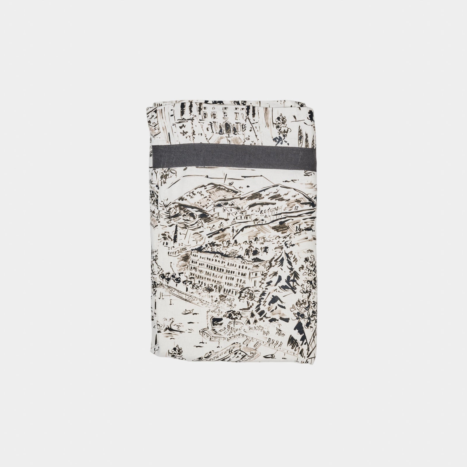 Black Como Tablecloth