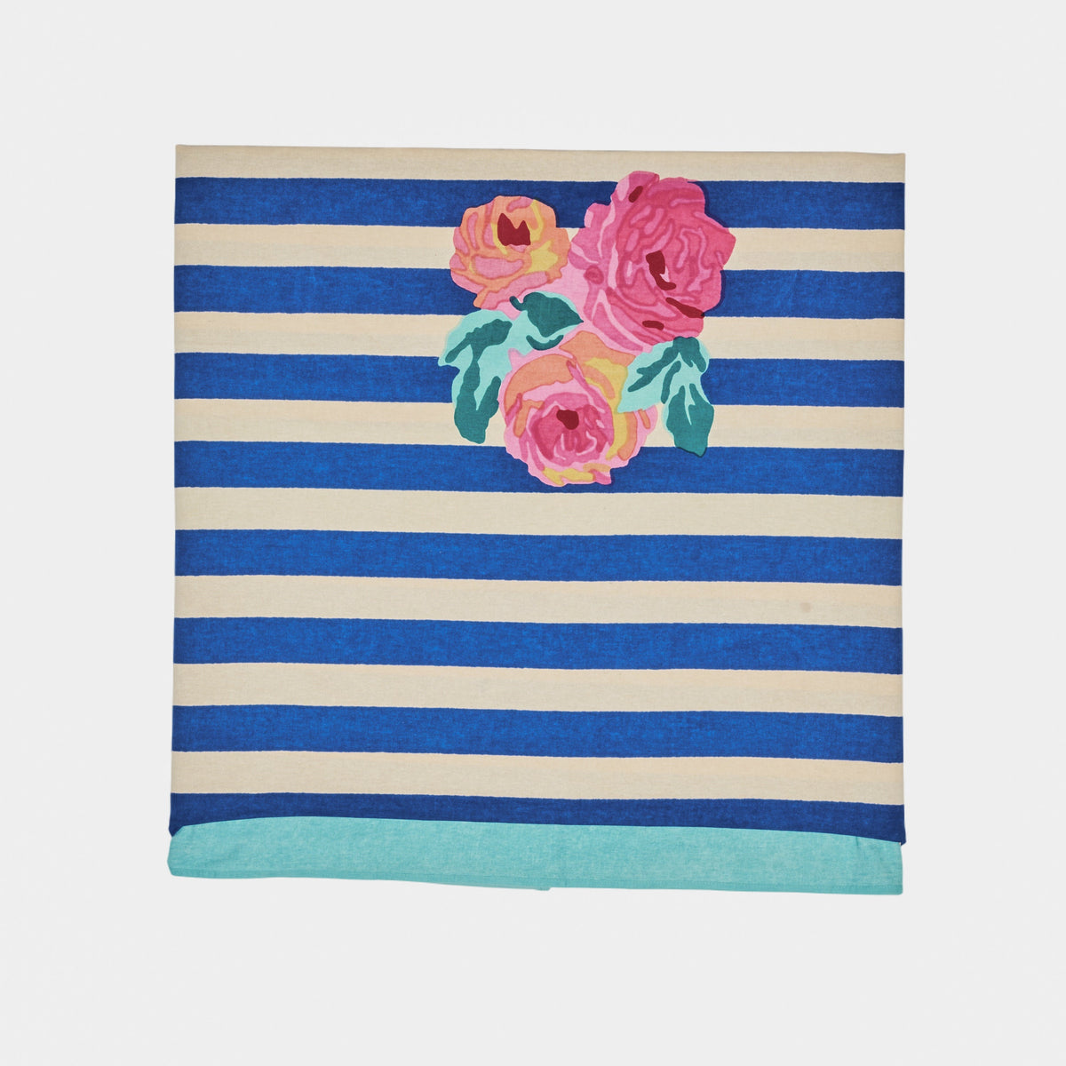 Blue Striped flowers - Tablecloth