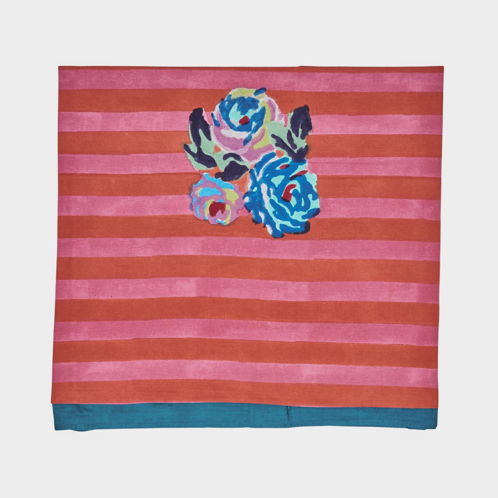 Red/Pink Striped flowers - Tablecloth