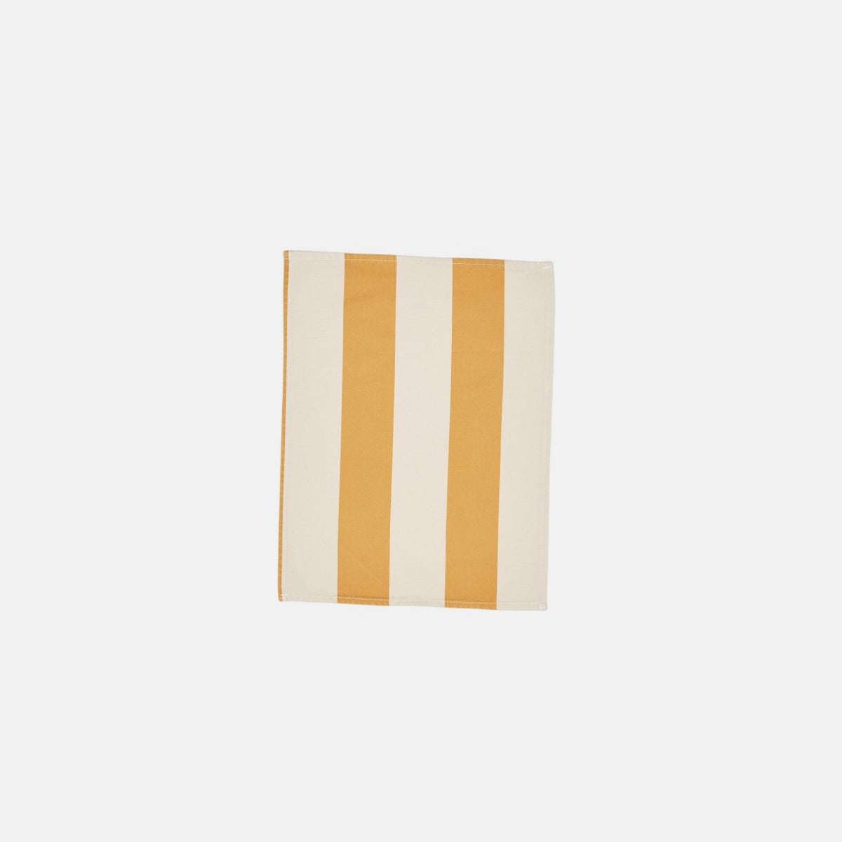 Wide Stripe placemat - white/mustard