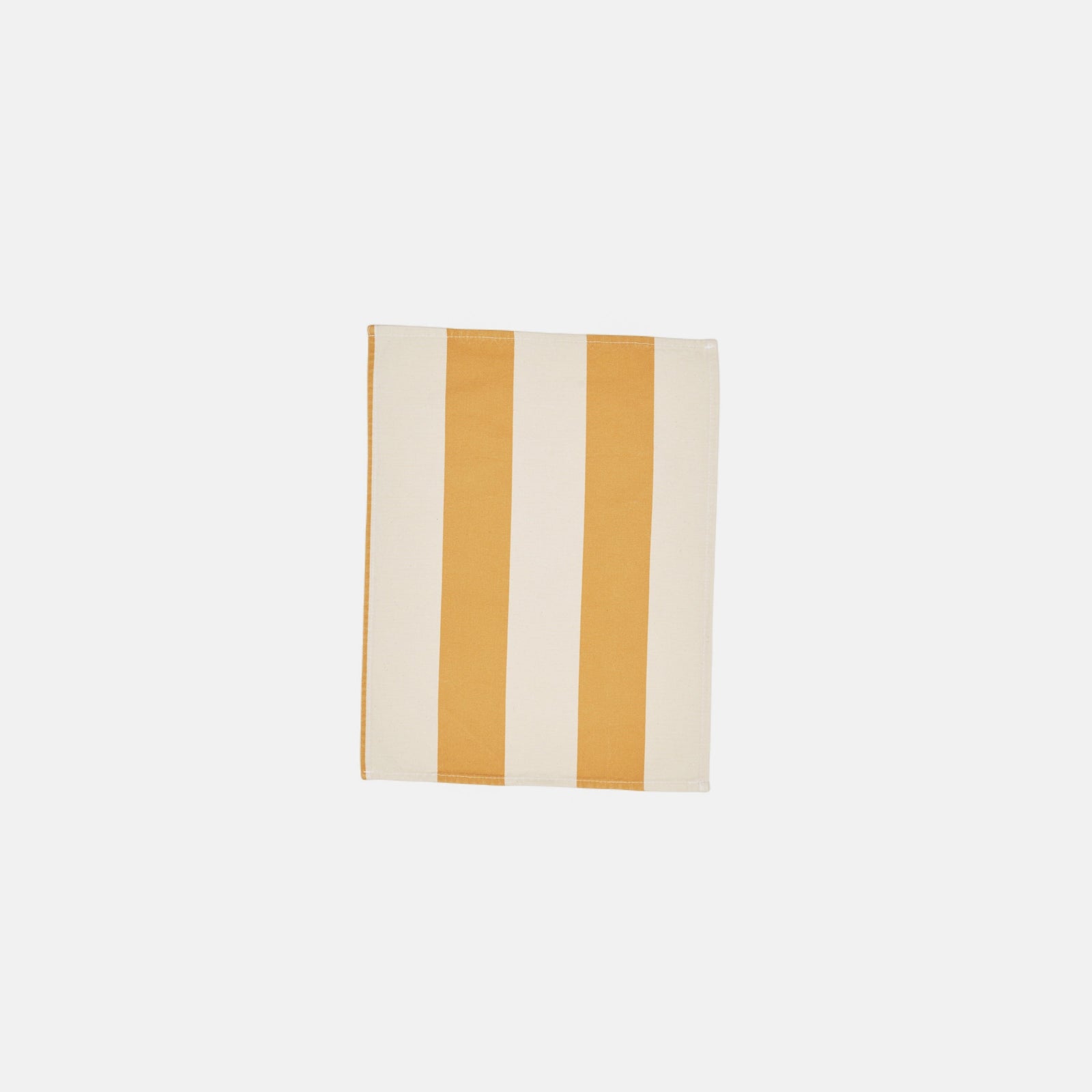 Wide Stripe placemat - white/mustard